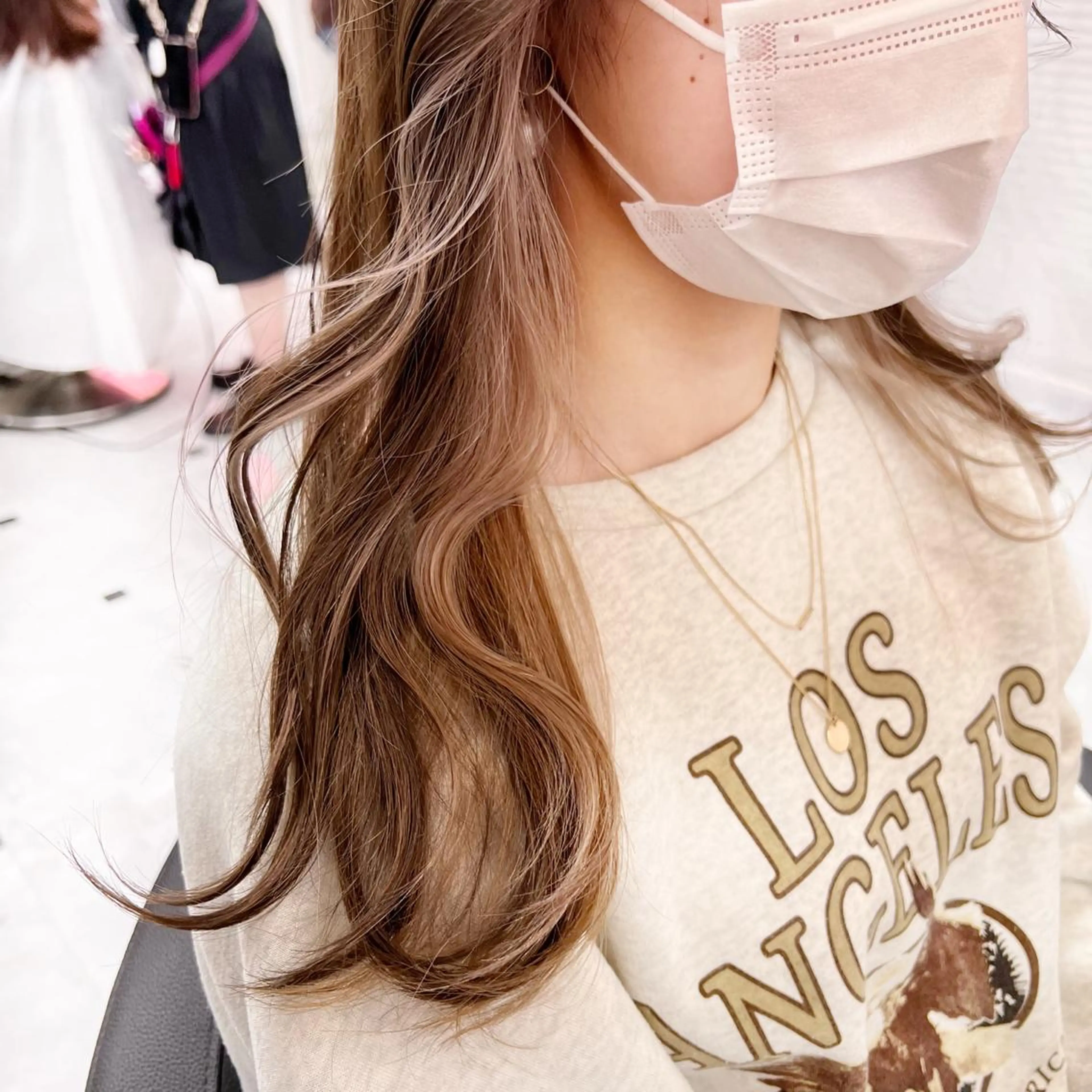 ミディアム カラー ヘアアレンジ 💕上野美容師☁ ブリーチ💖サワのヘアスタイル