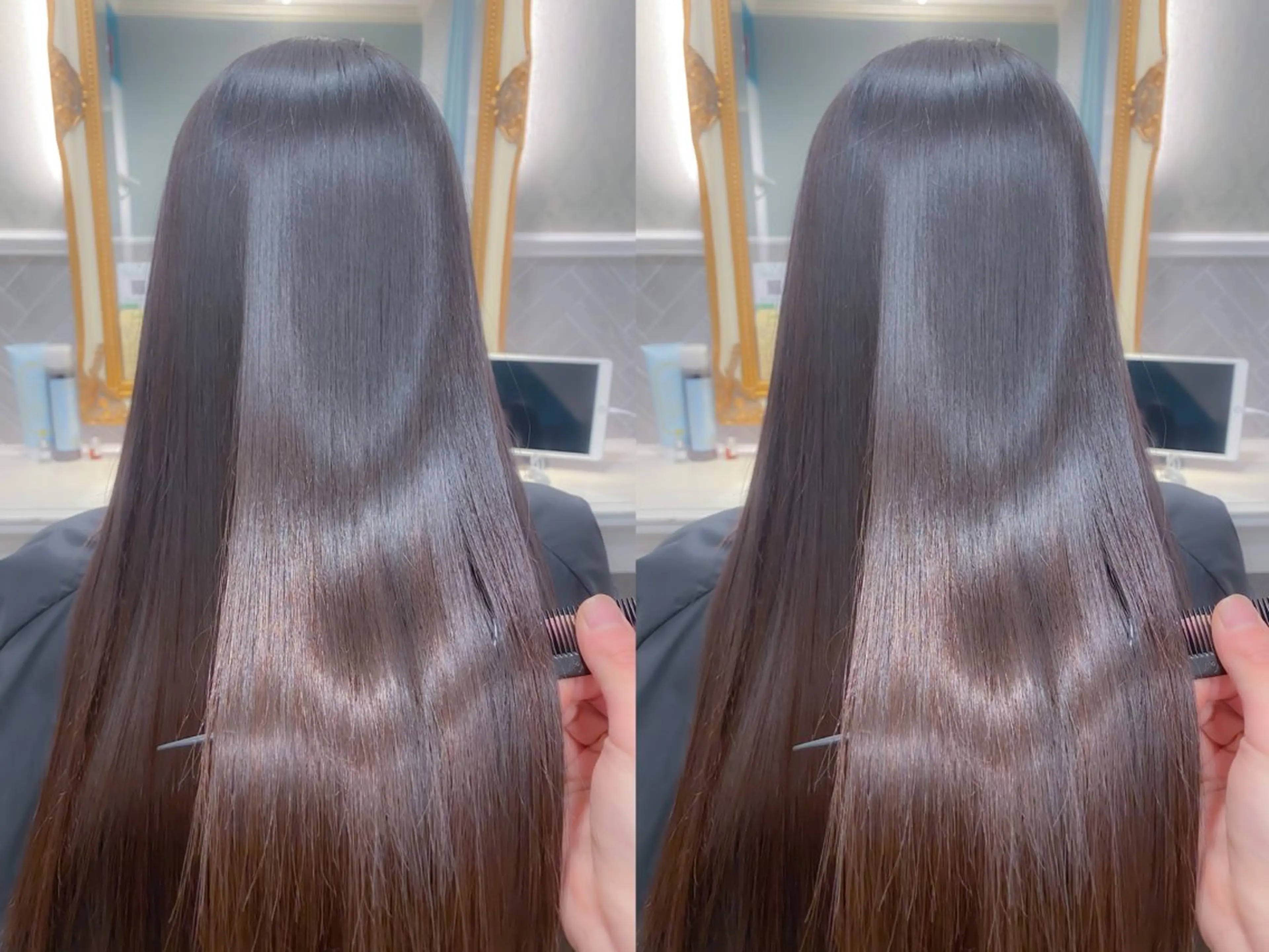 セミロング カラー パーマ 髪質改善 縮毛矯正 トリートメント ストレートパーマ カット ヘアカラー 縮毛矯正 トリートメント ♥️ボブ韓国風ヘア ♥️久保田夢美のヘアスタイル