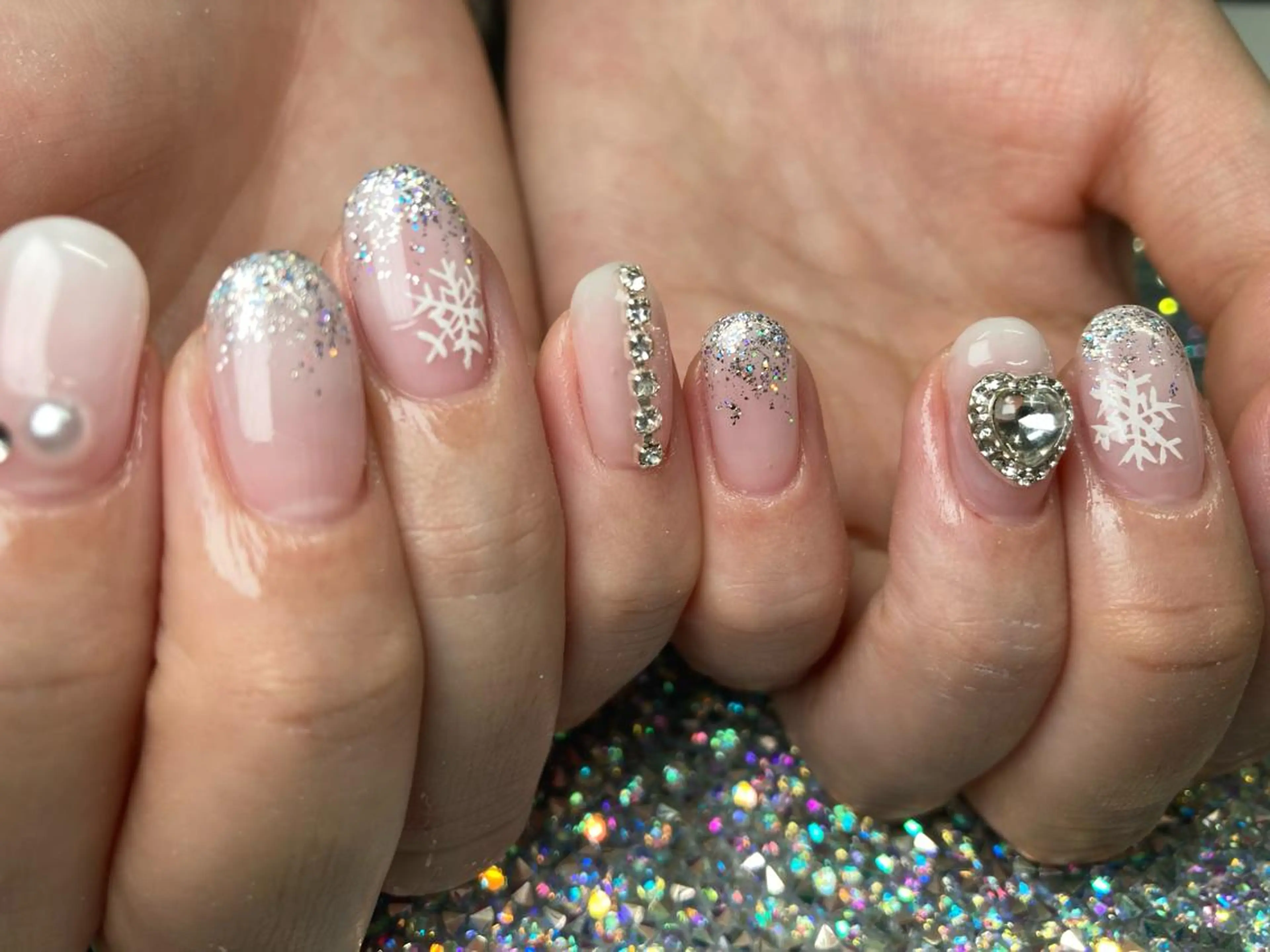 ネイル 冬ネイル ハンドネイル Nail Salon L’arc所属・Kawasaki Shinyaのネイルデザイン