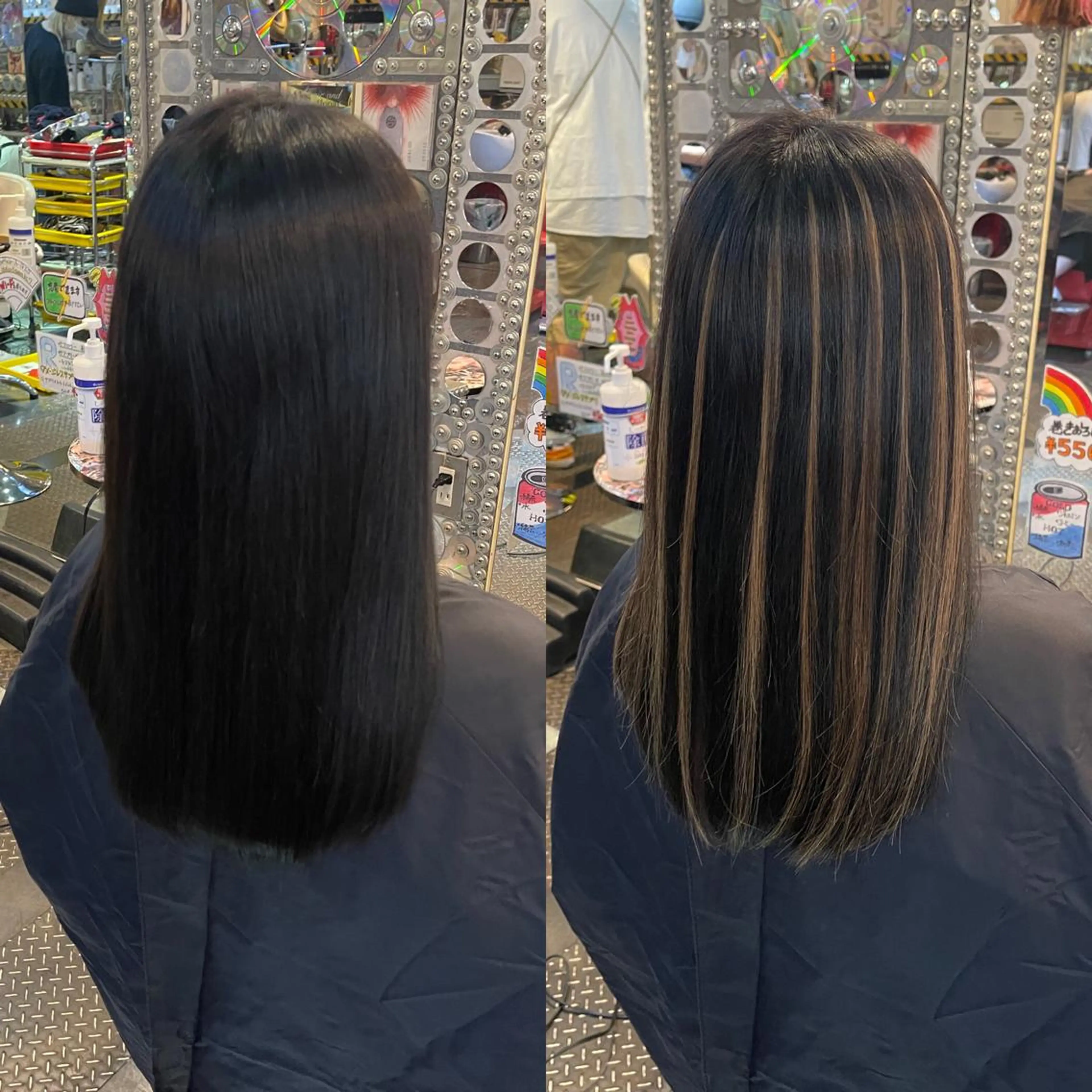 ミディアム カラー ヘアアレンジ メッシュ エクステ haco+所属・🌈派手髪エクステ ブレイズ🌈ひろとのヘアスタイル