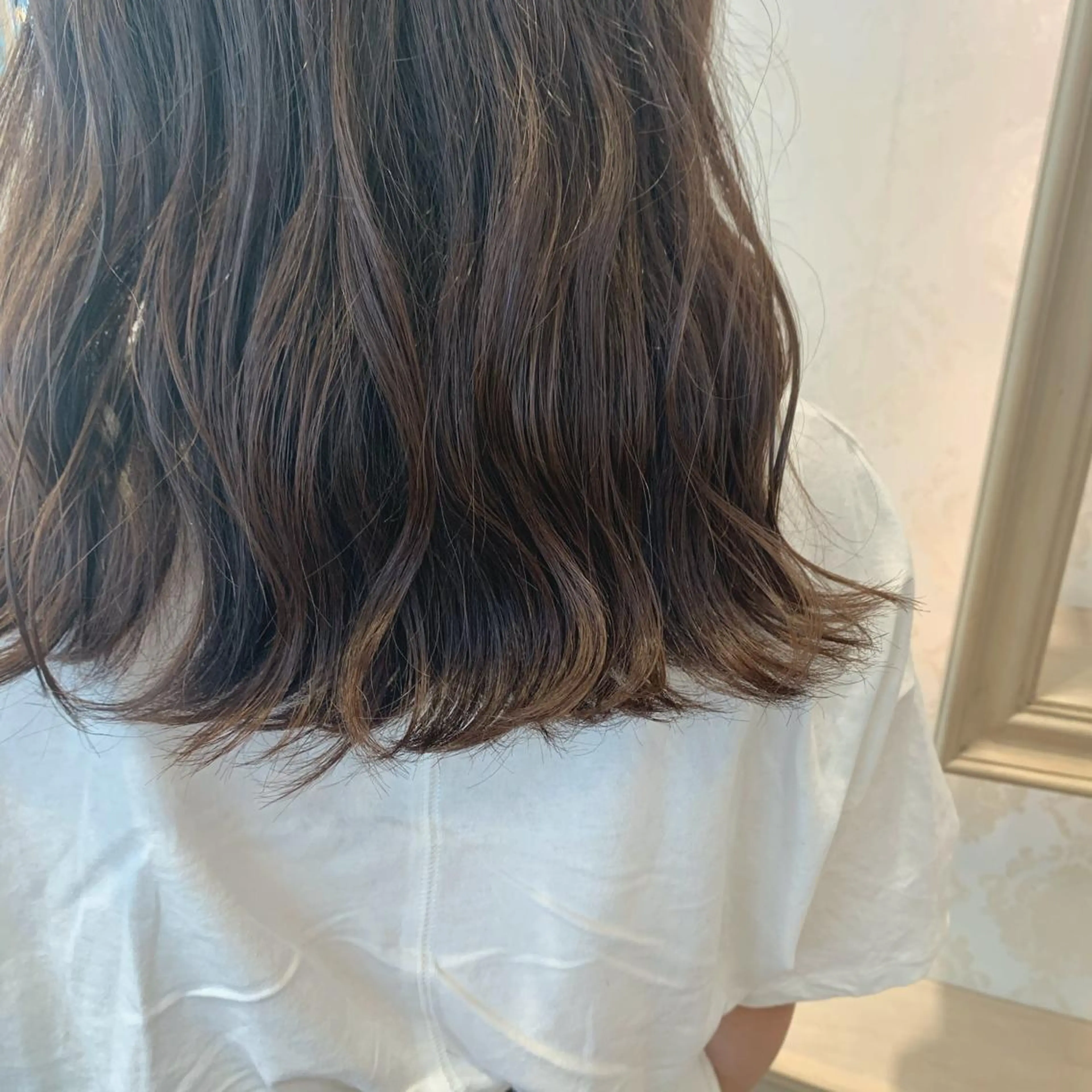 カラー ベージュカラー 🍪ヨシイハルネ🍪 ラベンダーカラーのヘアスタイル