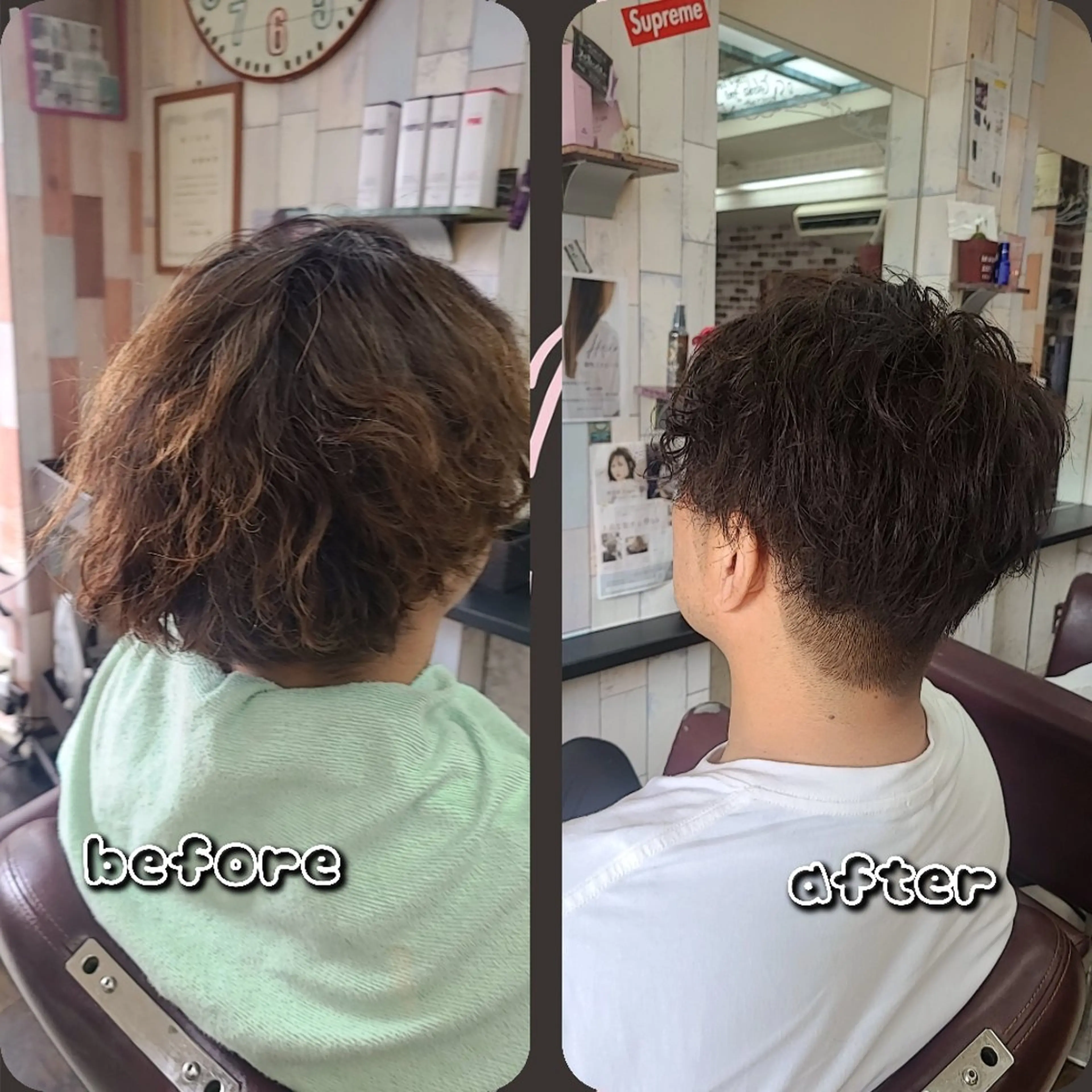 平日1名様限定💇メンズパーマ✂️スパイラルパーマ➕men'sカットの写真