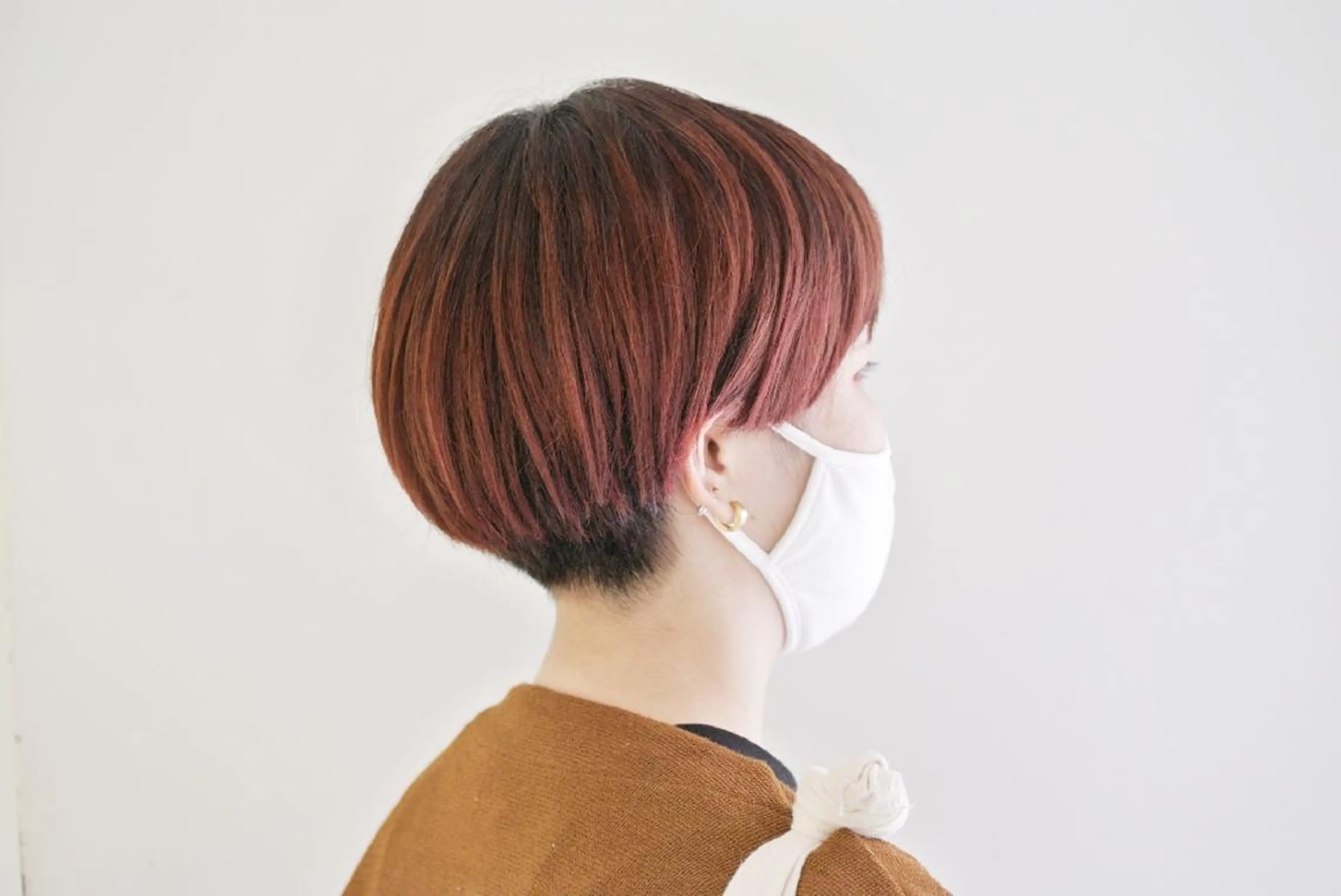 ショート カラー オレンジ ショートヘア 樋口 千尋のヘアスタイル