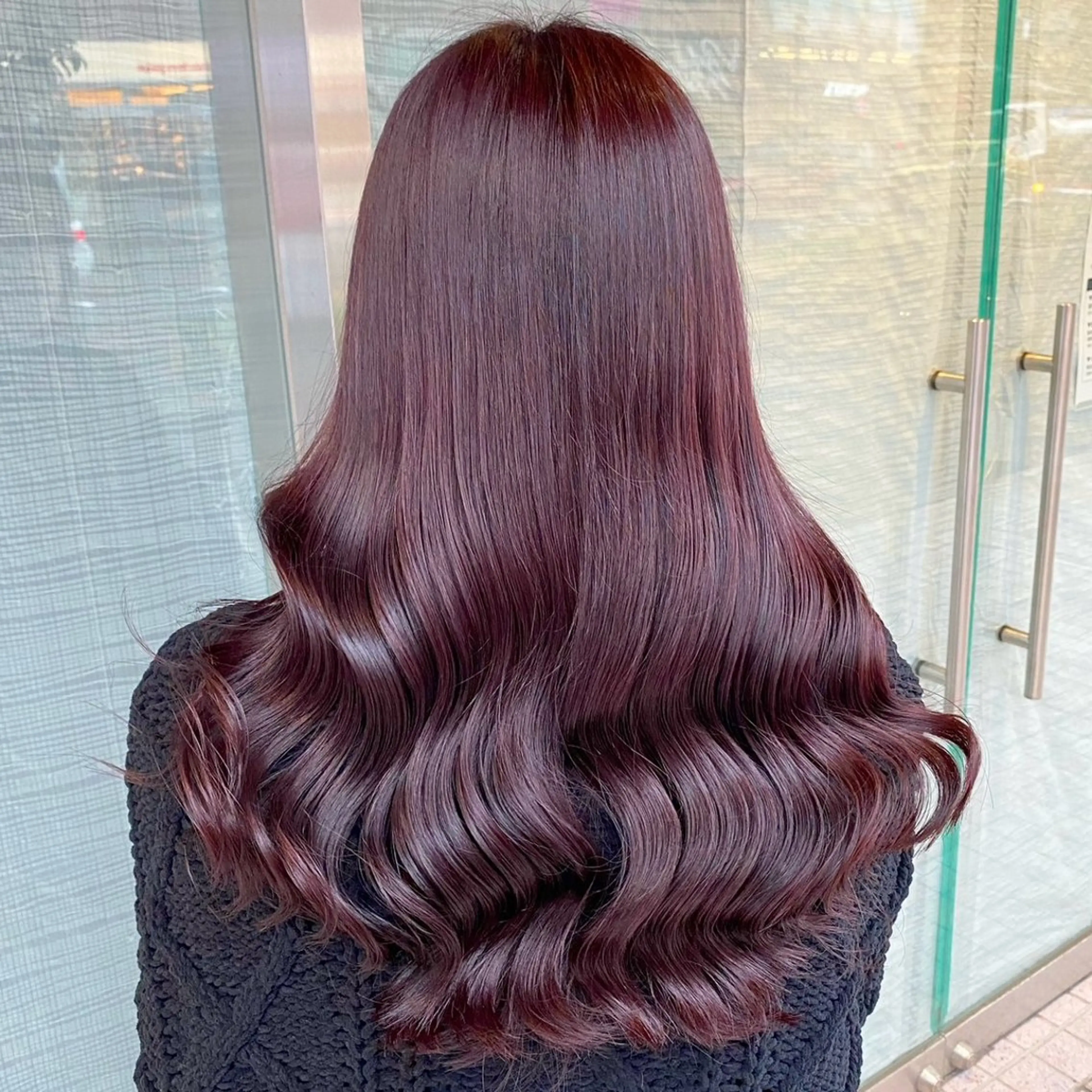 セミロング カラー ヘアカラー 大人っぽ♡上品な暖色 ♡ブリーチなし♡のヘアスタイル