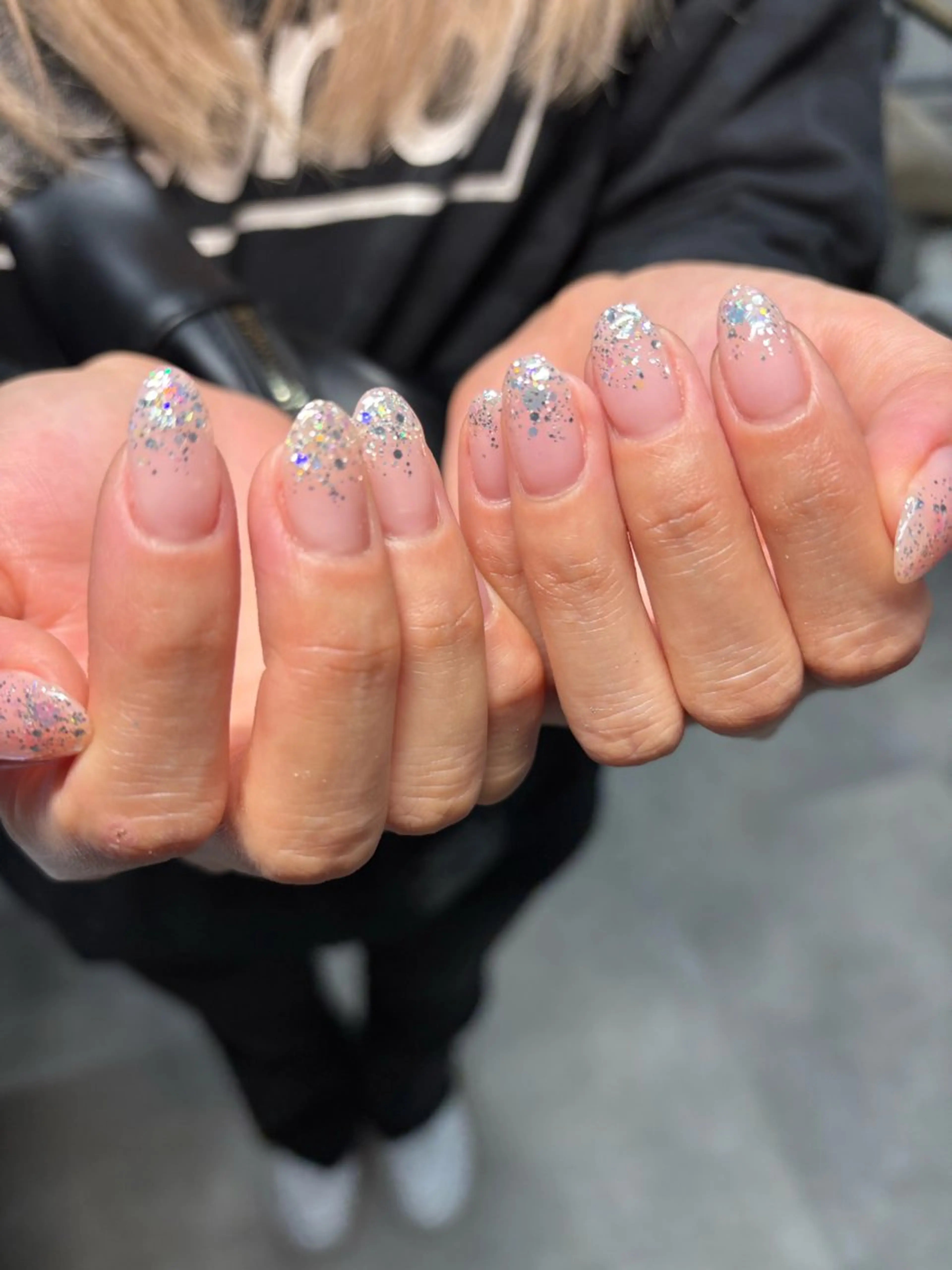 ネイル ラメ(グリッター) ラメグラデーション titiシェアネイル サロン　HIROMIのネイルデザイン