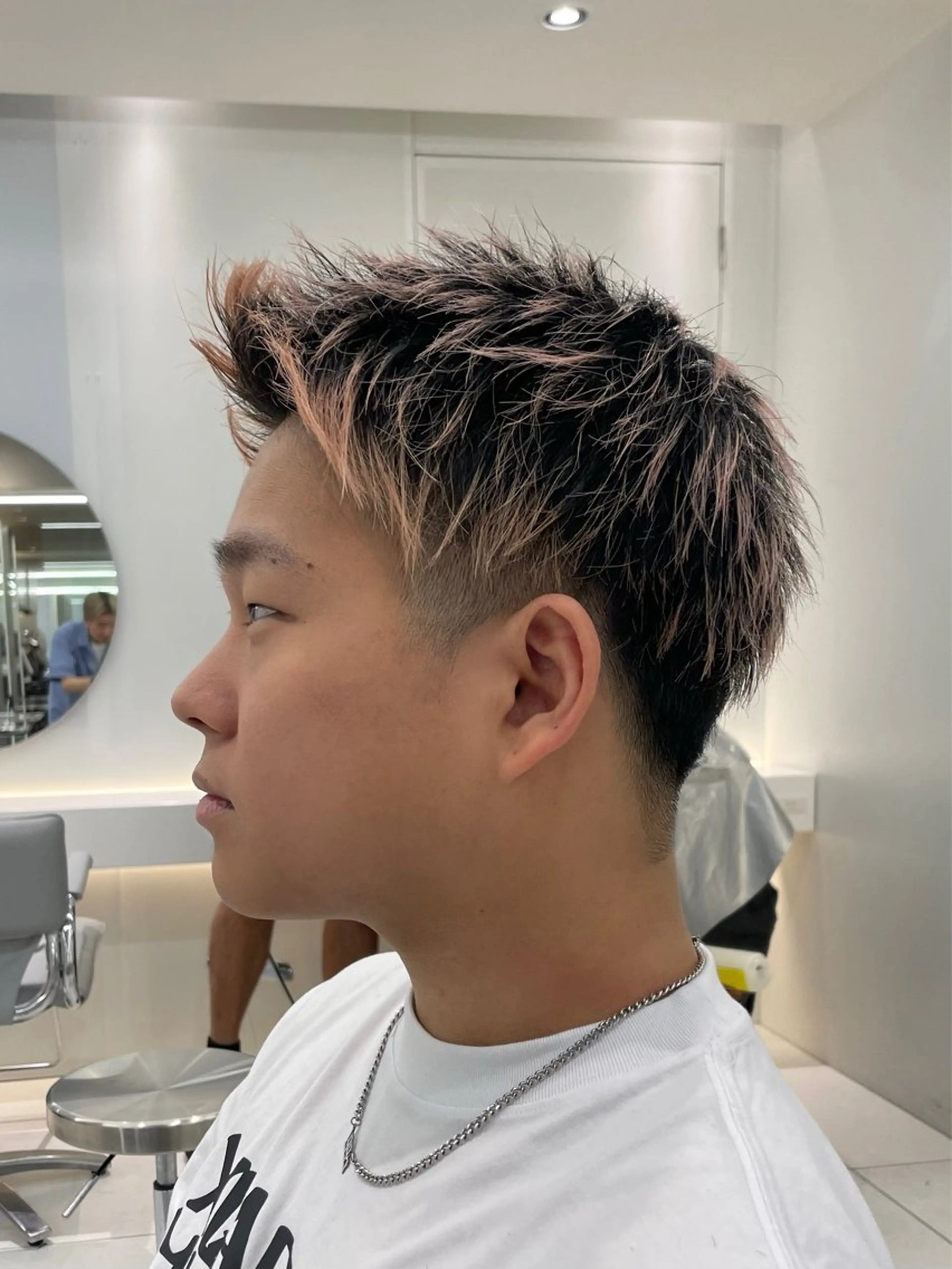 メンズ アップバング センターパート フェードカット マッシュ メンズパーマ カット ヘアセット メンズスタイル 🇰🇷パーマのヘアスタイル