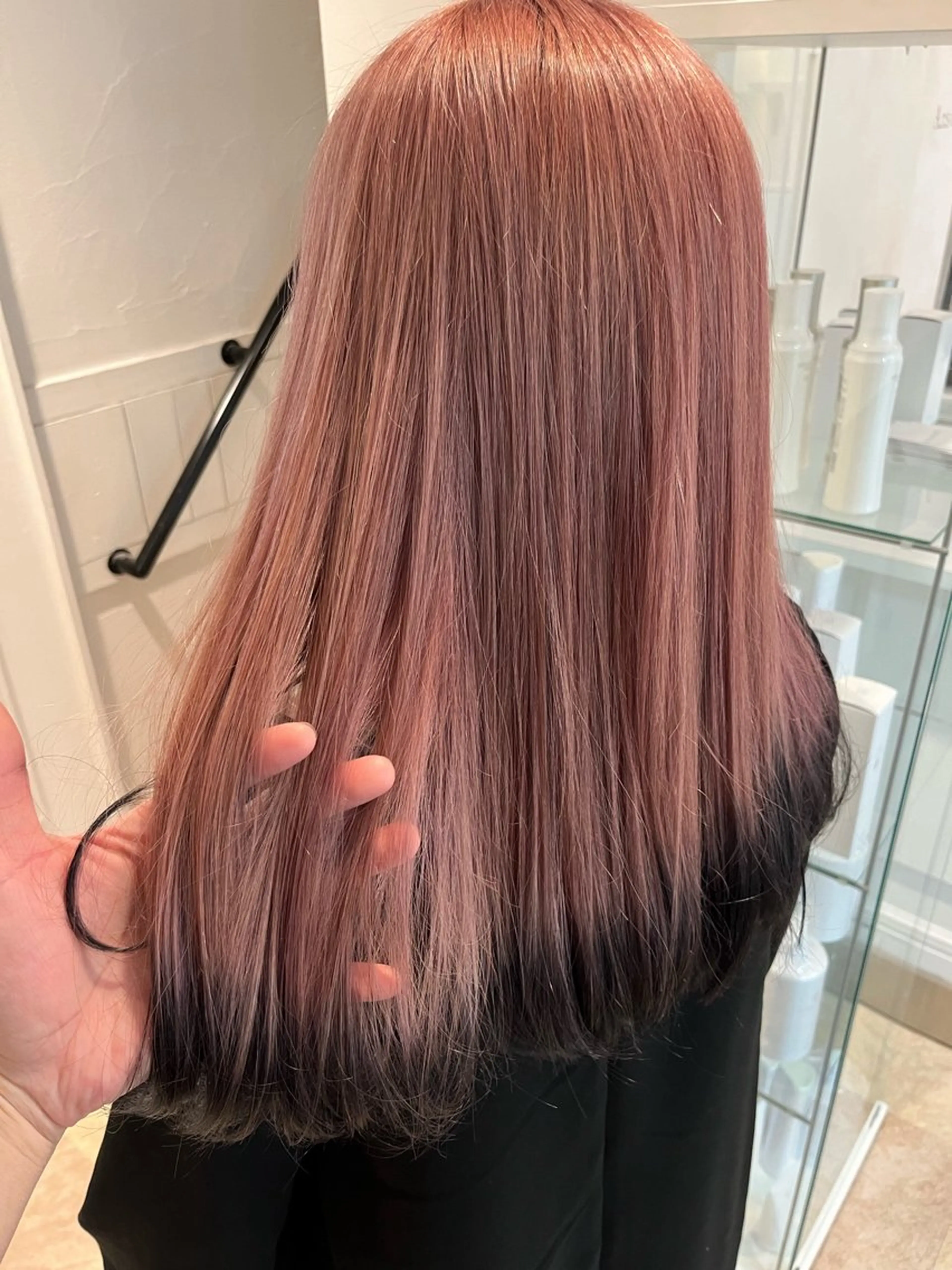 ロング カラー 黒髪 カット ヘアカラー トリートメント SALOWIN名古屋本山店所属・🍀ナガヤマ ヒデアキ🍀のヘアスタイル