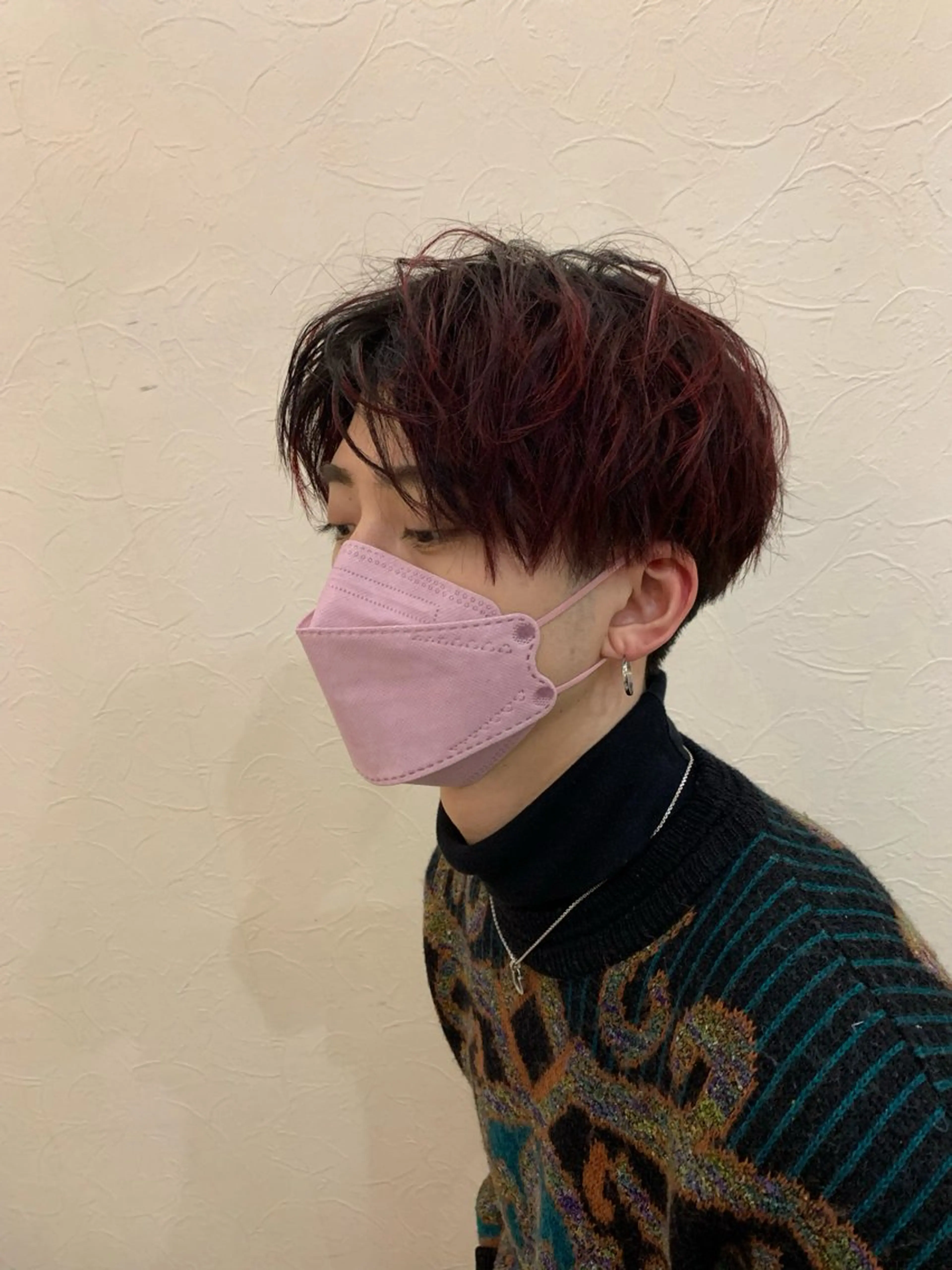 ショート カラー メンズ [渋谷ブリーチ] 玲弥のヘアスタイル