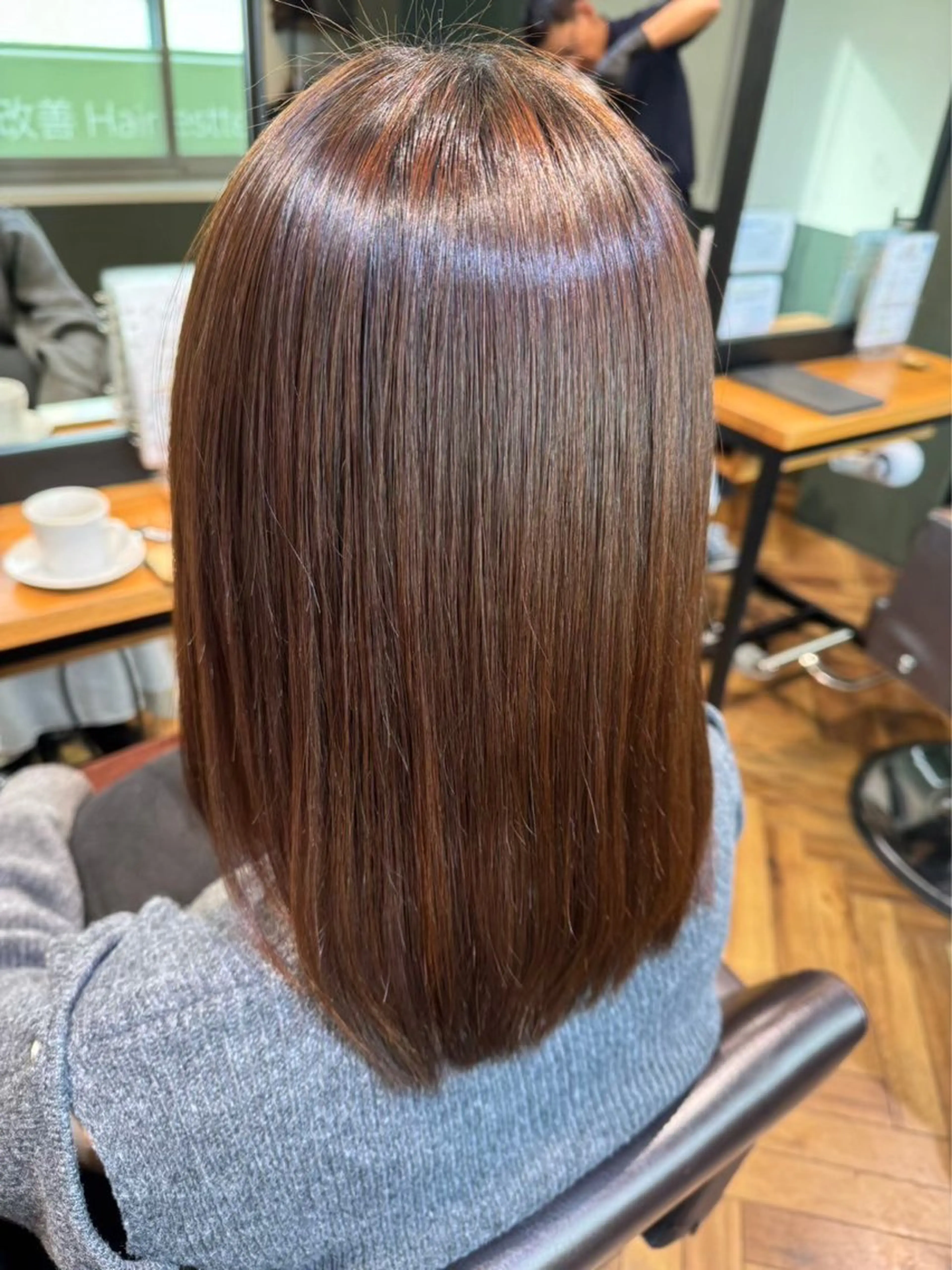 セミロング カット ヘアカラー 髪質改善ヘアエステ AInoa RUANA 青山所属・✨️髪質改善 ミヤケのヘアスタイル