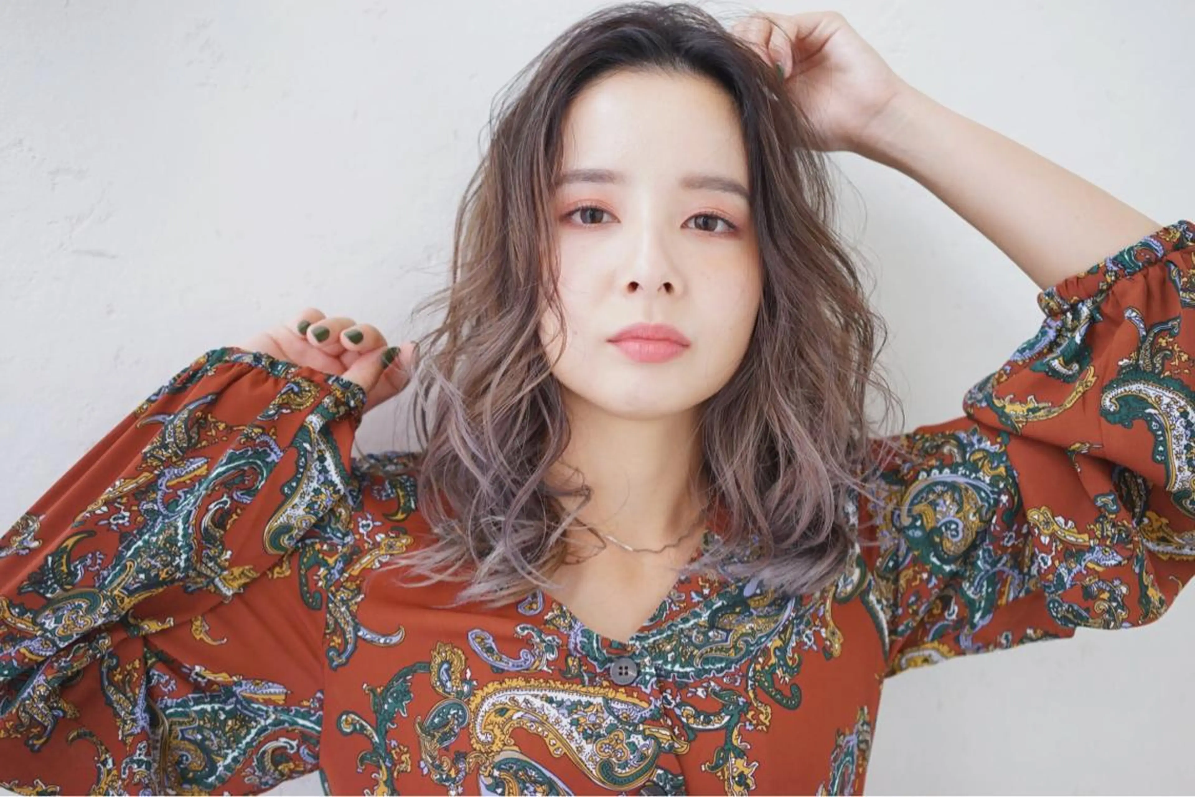 ミディアム 西川 仁のヘアスタイル