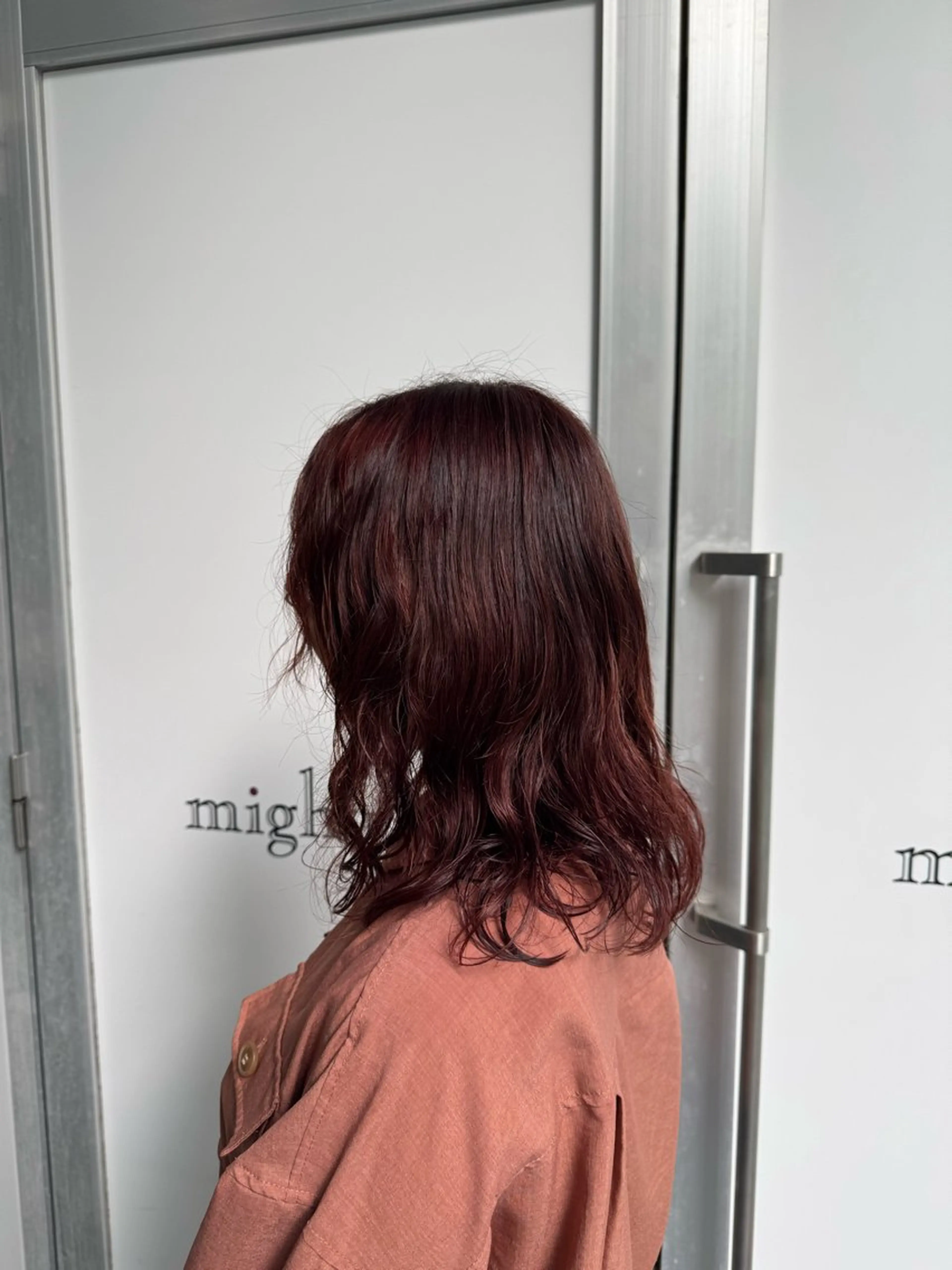 カラー ピンクカラー レッドカラー ヘアカラー 天野 心太郎のヘアスタイル