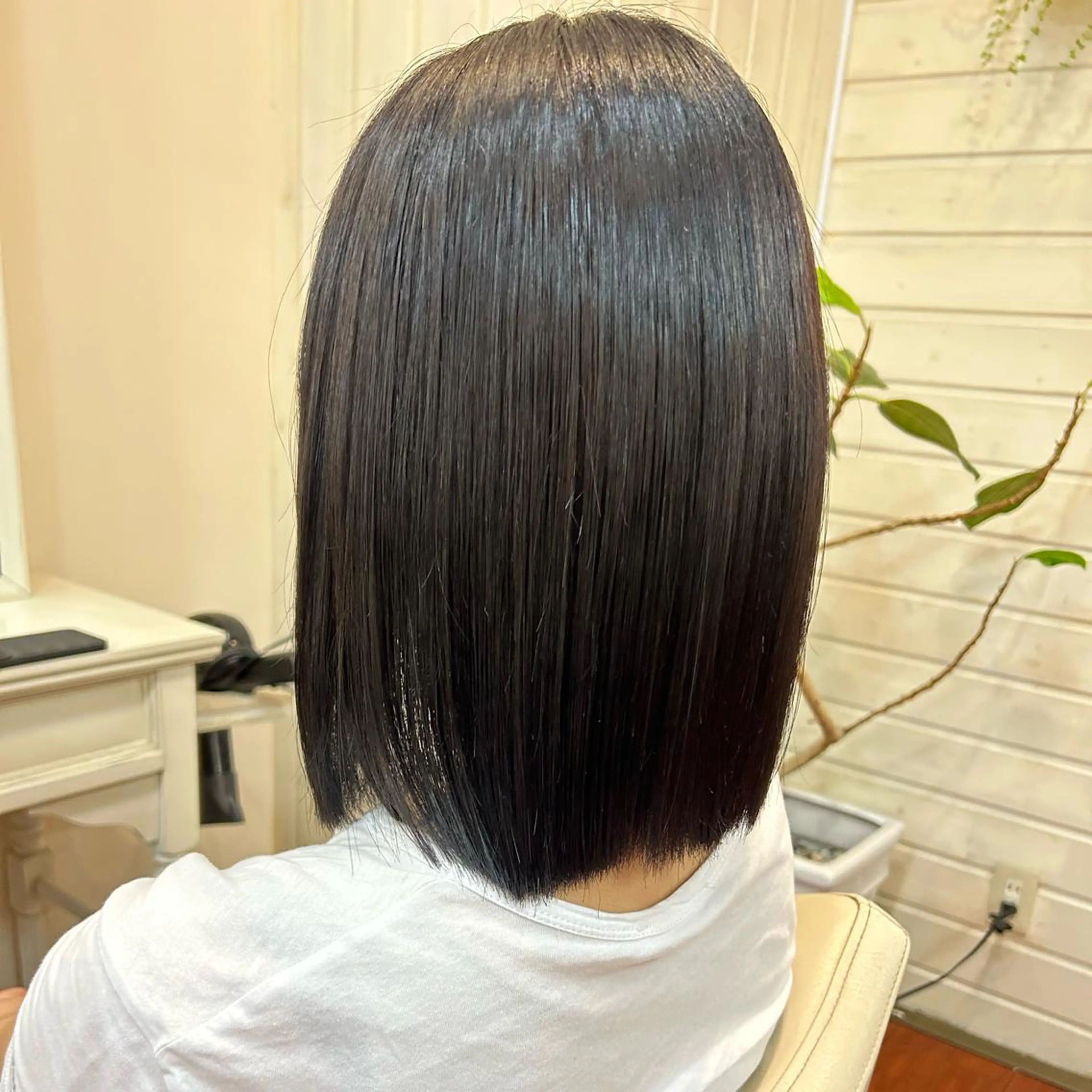 カラー 黒髪 透明感カラー くわこ ひなたのヘアスタイル