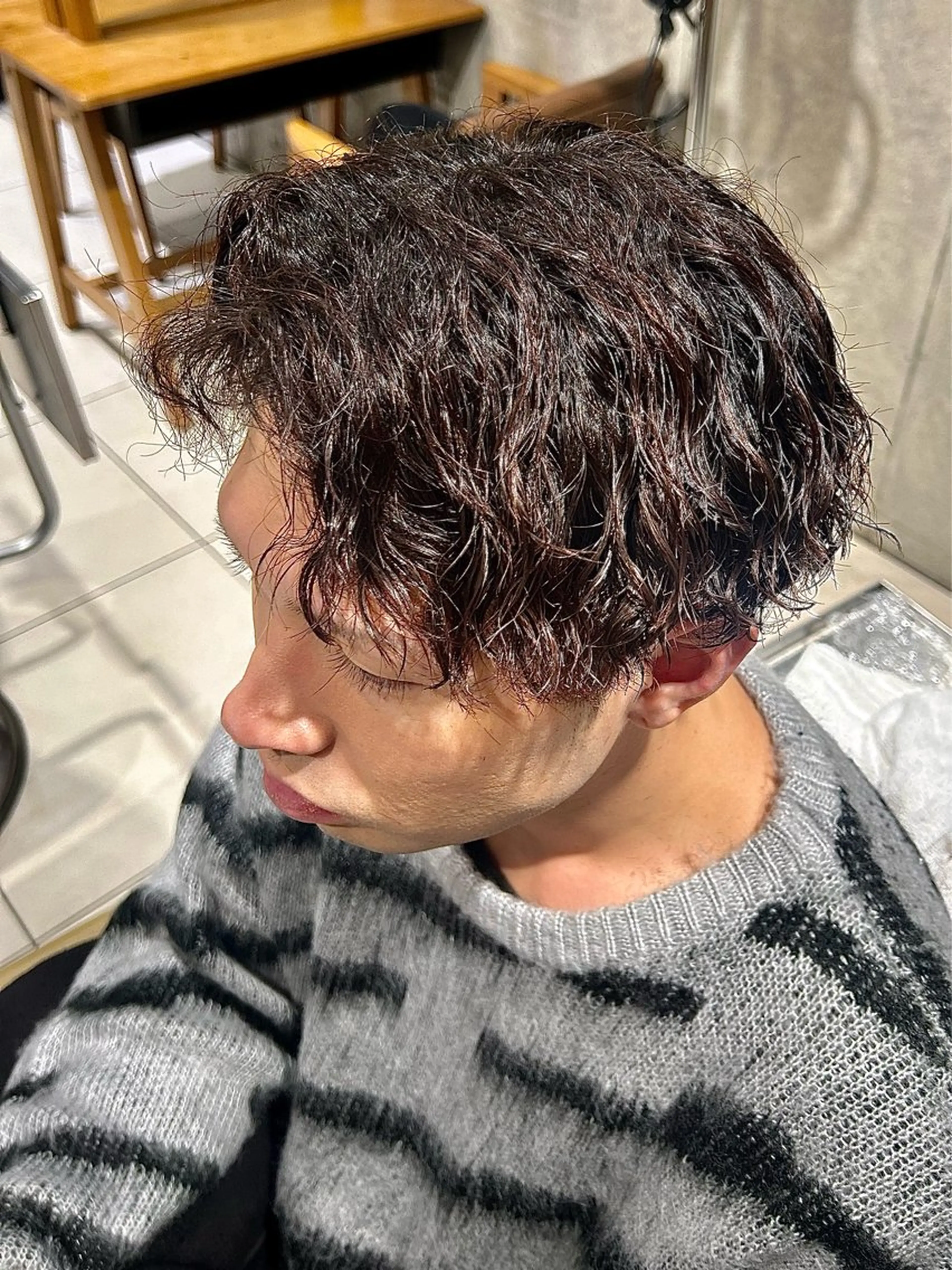 パーマ メンズ カット パーマ メンズ特化／ パーマ/Rena🎀のヘアスタイル