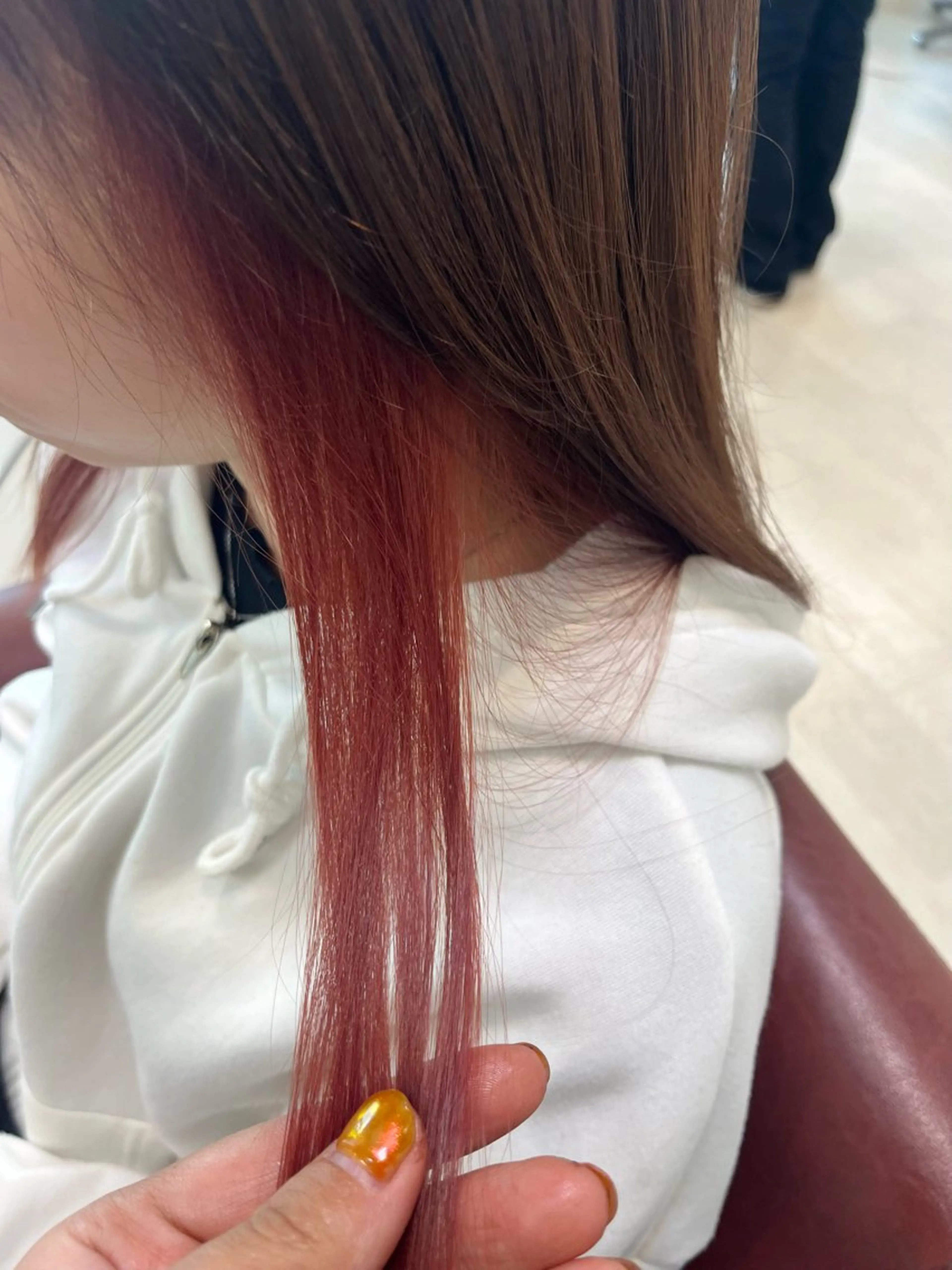 ロング カラー ブラウンカラー ピンクカラー ピンクブラウン Dali   新札幌店所属・若松 朋美のヘアスタイル