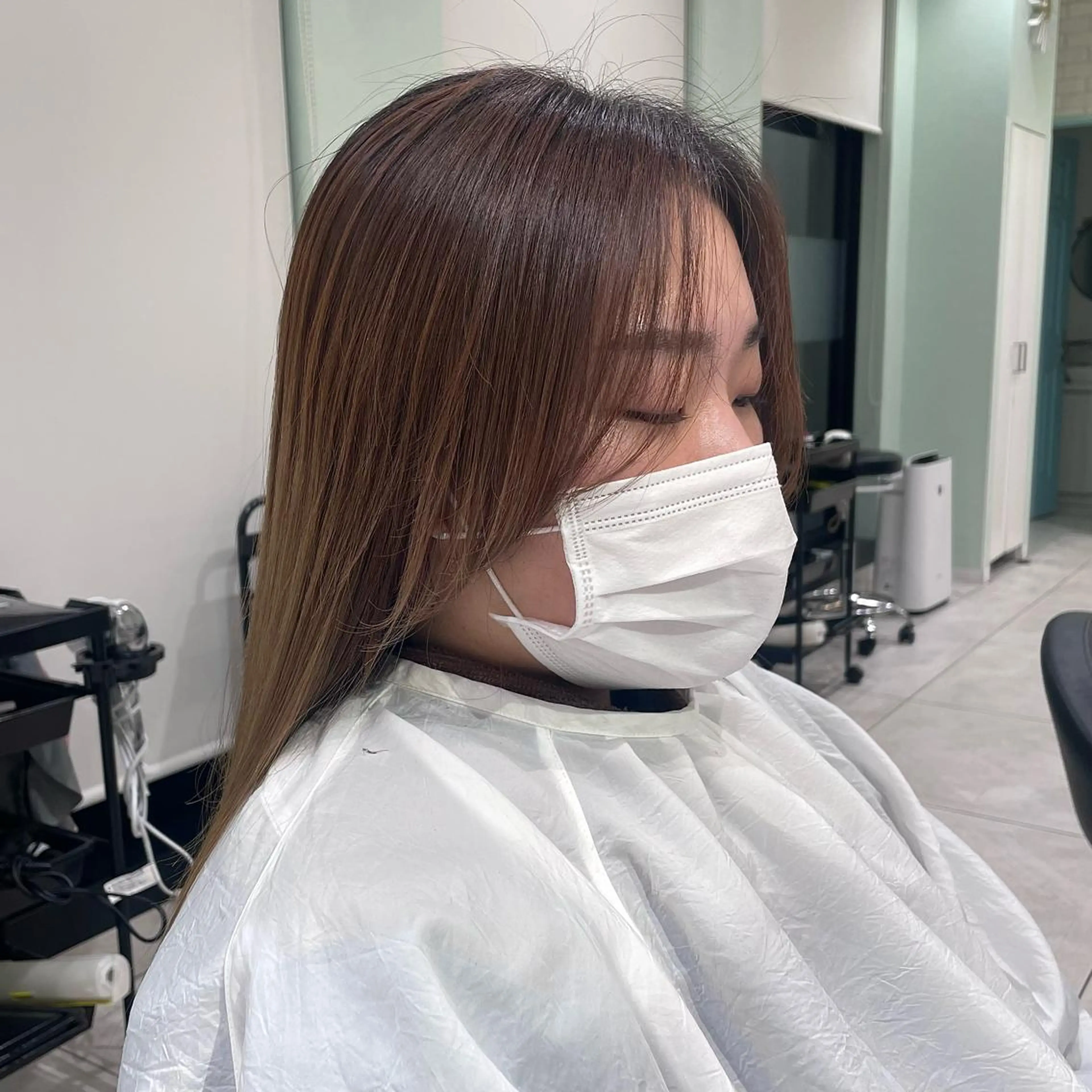 ロング キッズ パク・ボミン小野リエ 韓国ハーフ🦊のヘアスタイル