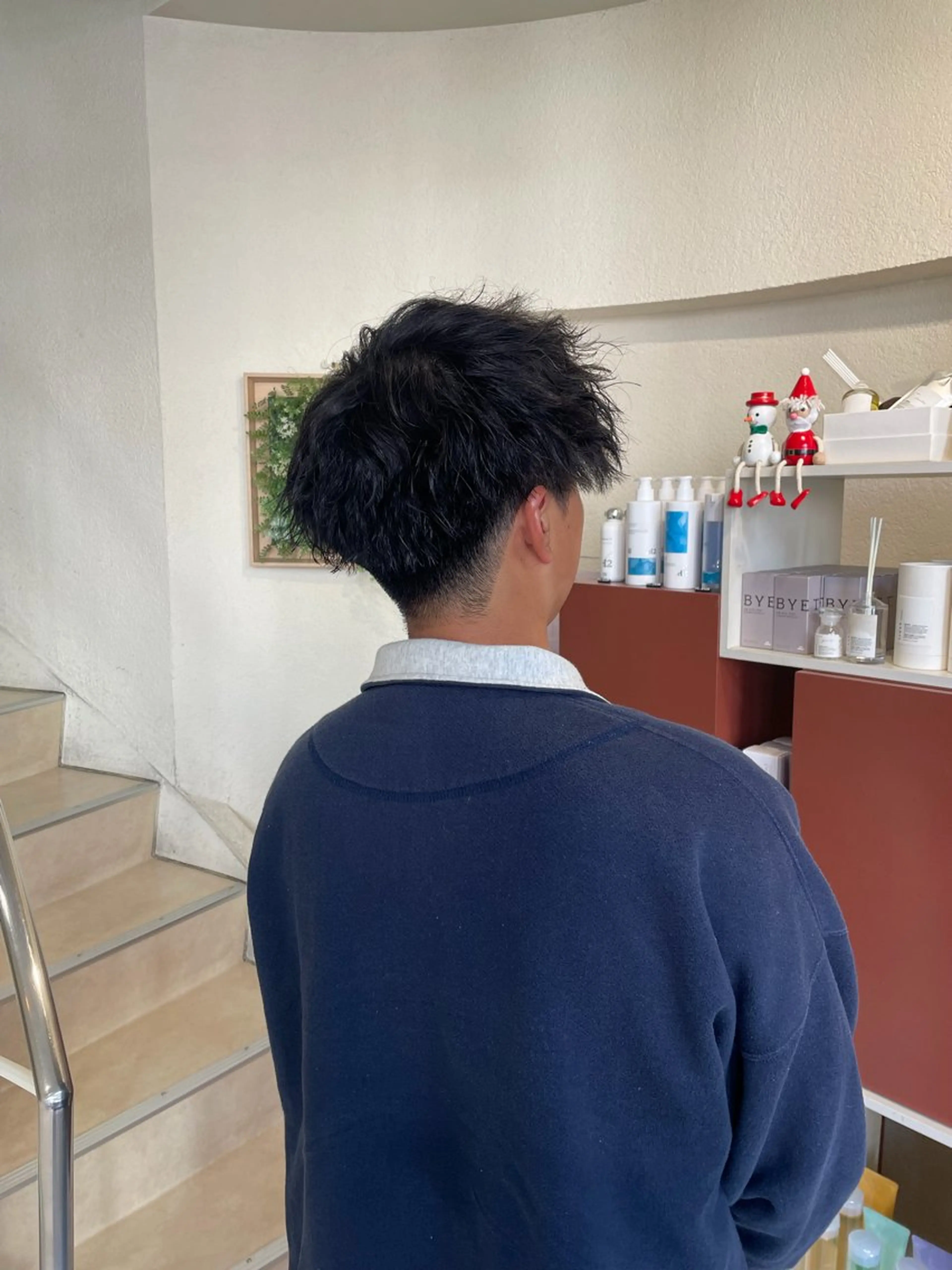 パーマ メンズ カット パーマ 吉川沙知 /ナチュラルカラーのヘアスタイル