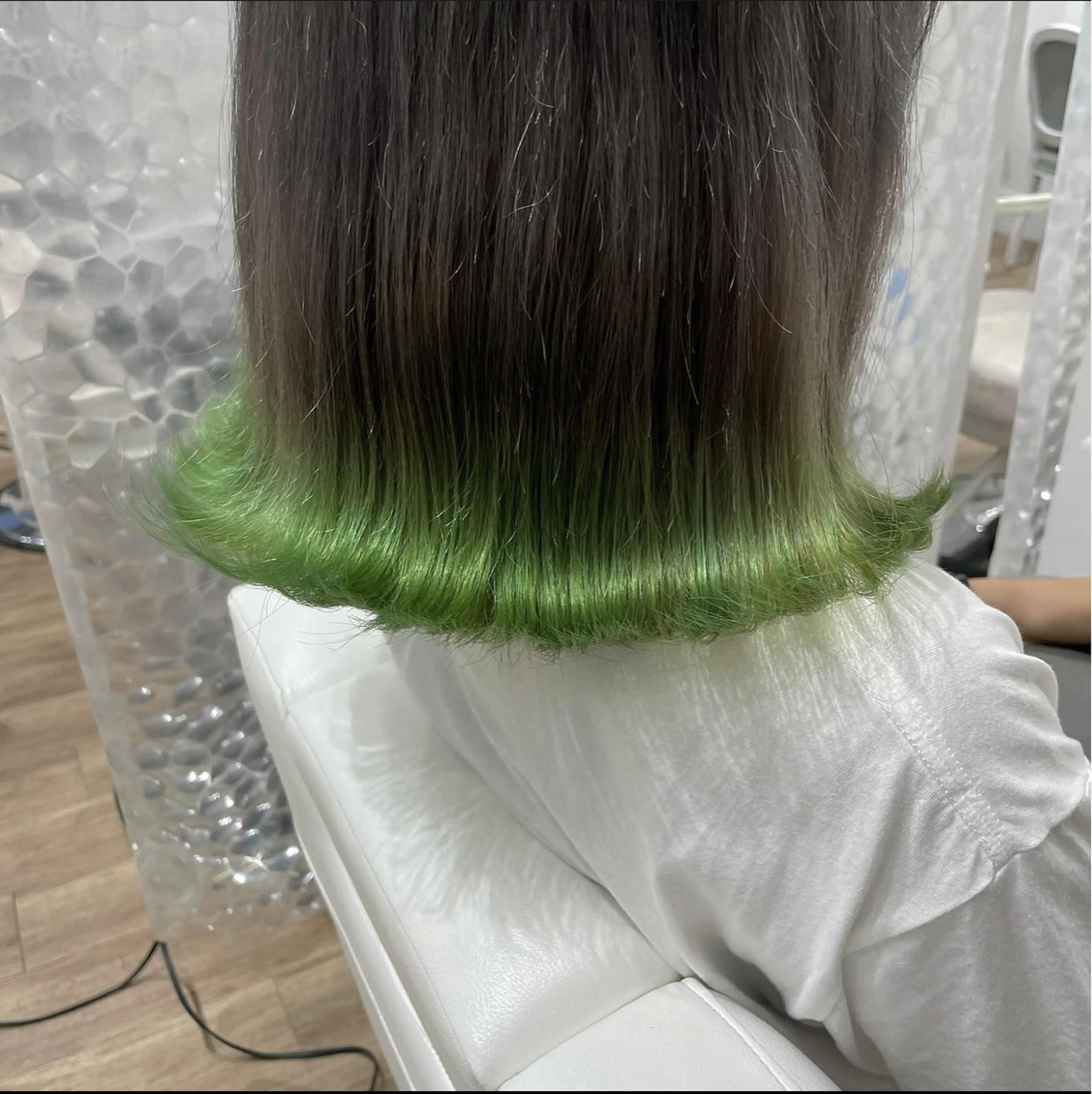 セミロング カラー ヘアアレンジ ヘアカラー トリートメント 酸性縮毛矯正 梅田茶屋町 Juriのヘアスタイル