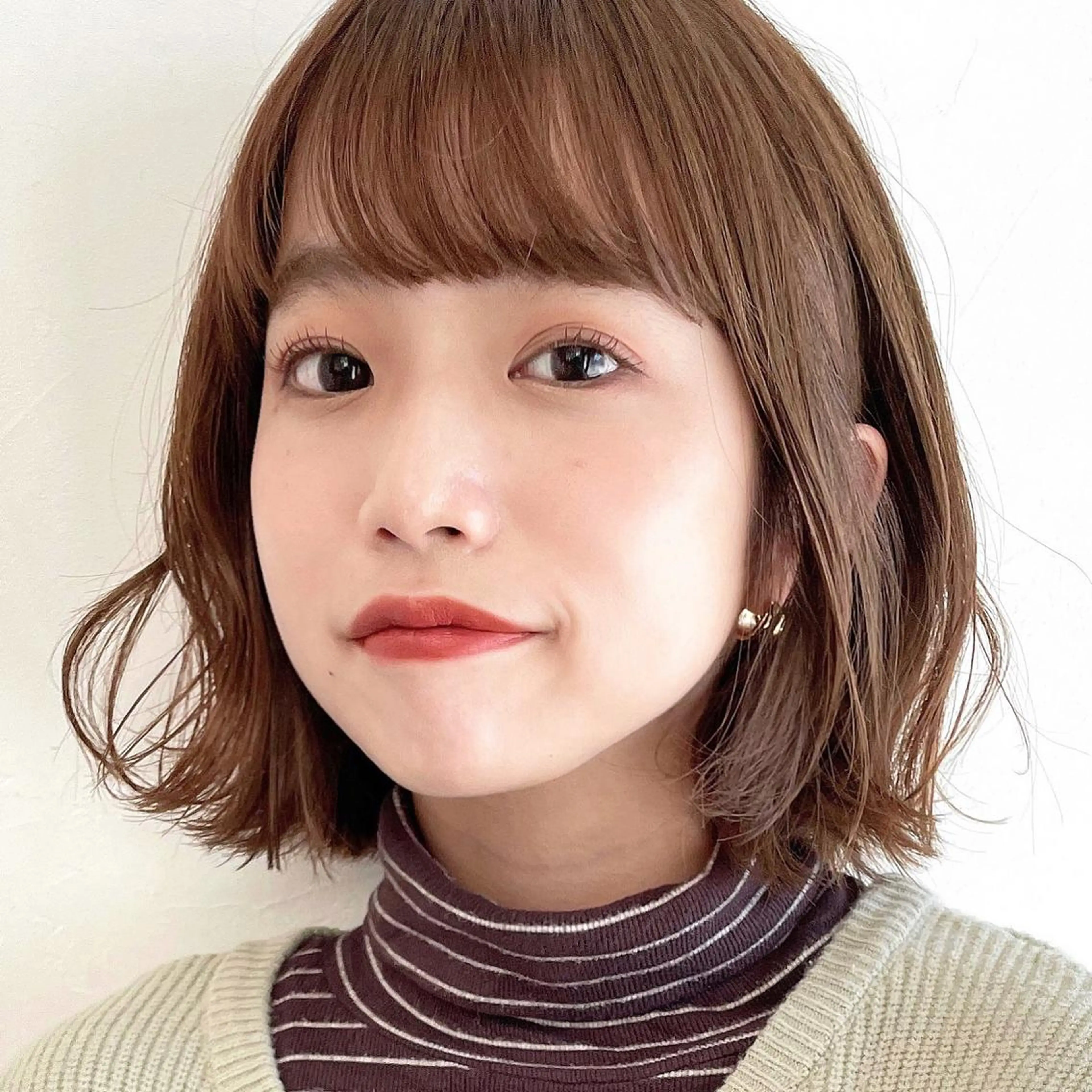 パーマ OAK 学芸大学所属・秋葉萌　透明感カラー /レイヤー/ボブ♡のヘアスタイル