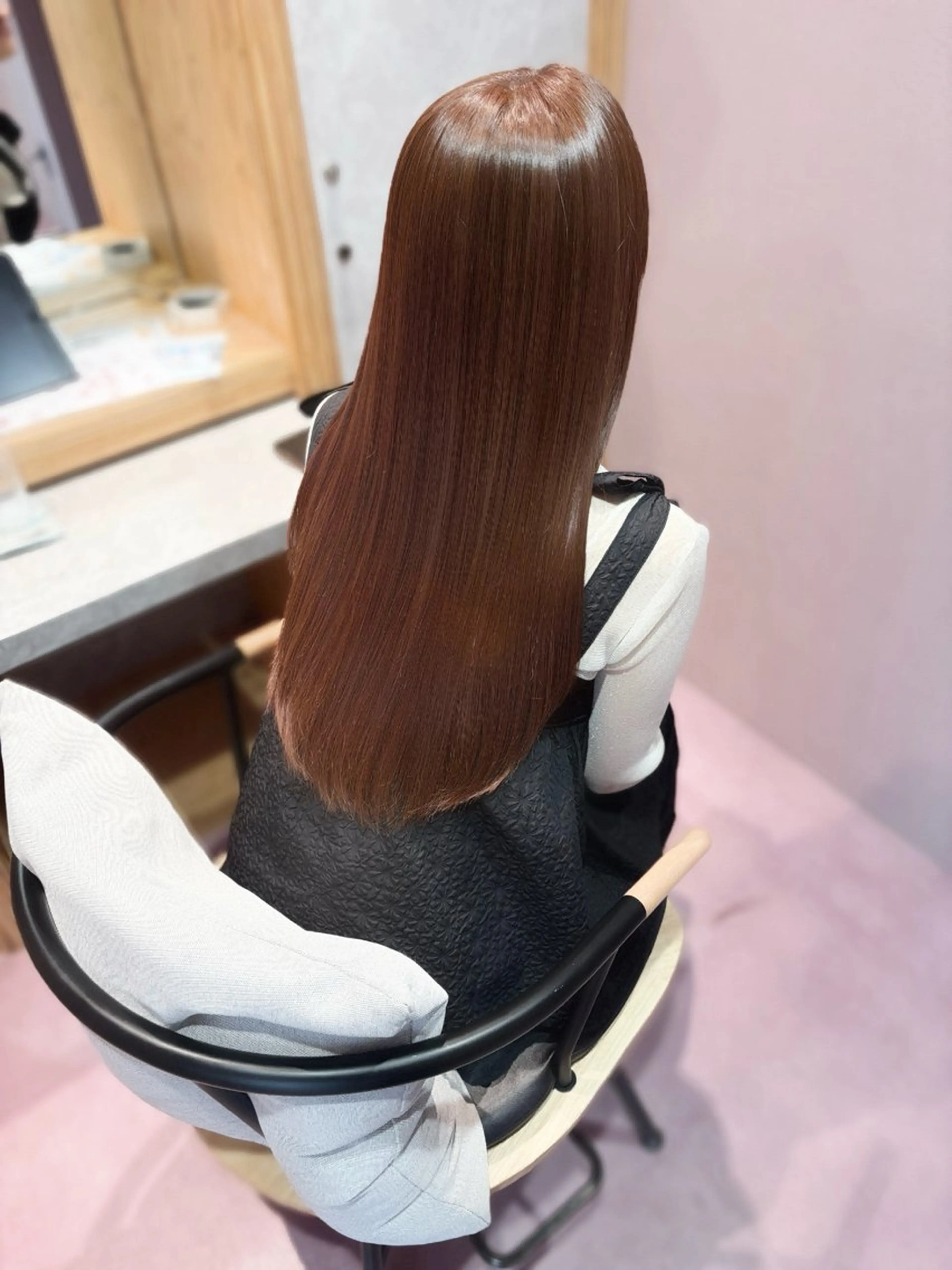 ロング カラー ブラウンカラー カット ヘアカラー トリートメント merc. 福田茜のヘアスタイル