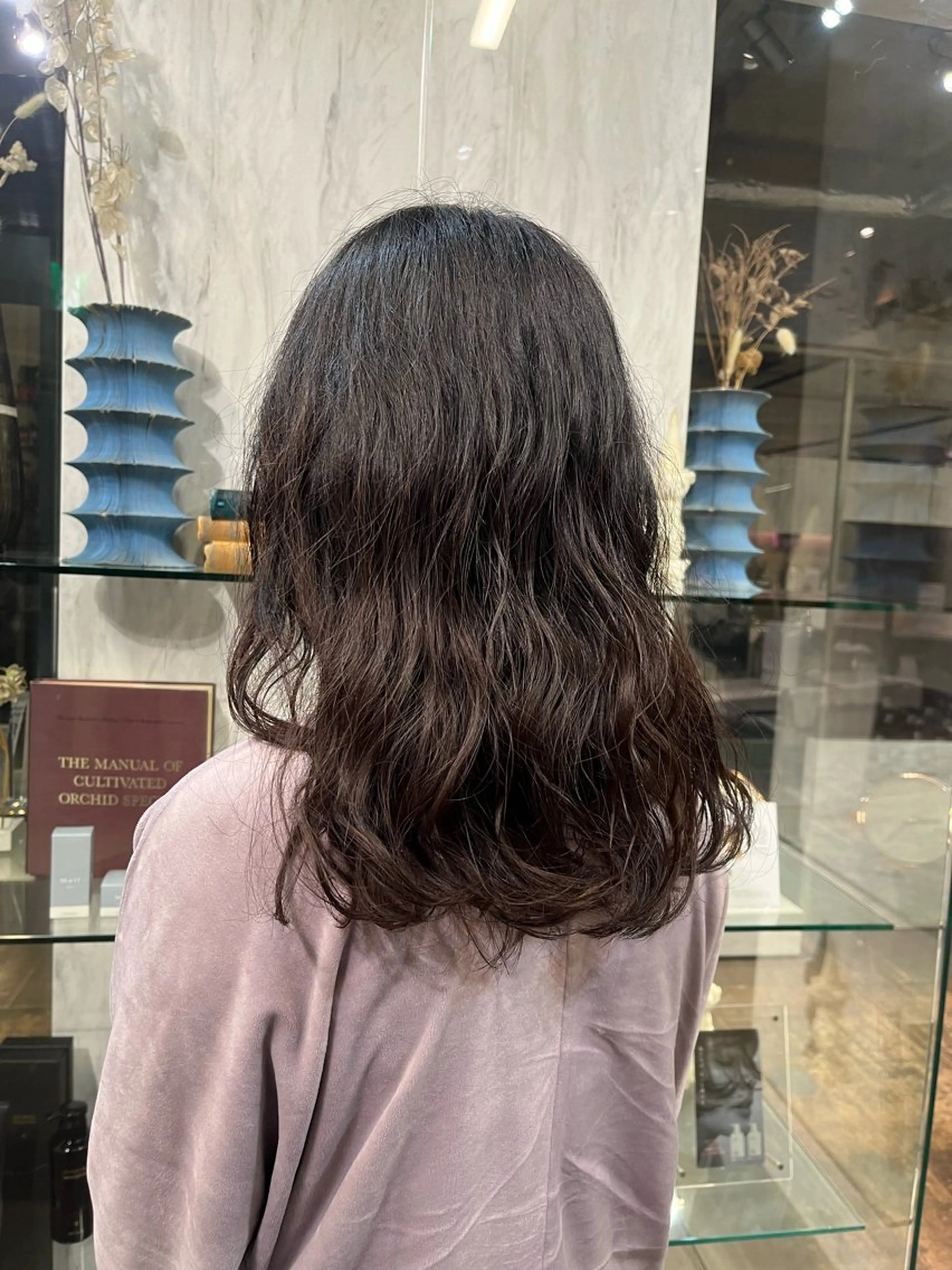 セミロング パーマ セミロングパーマ フクシマ ココのヘアスタイル