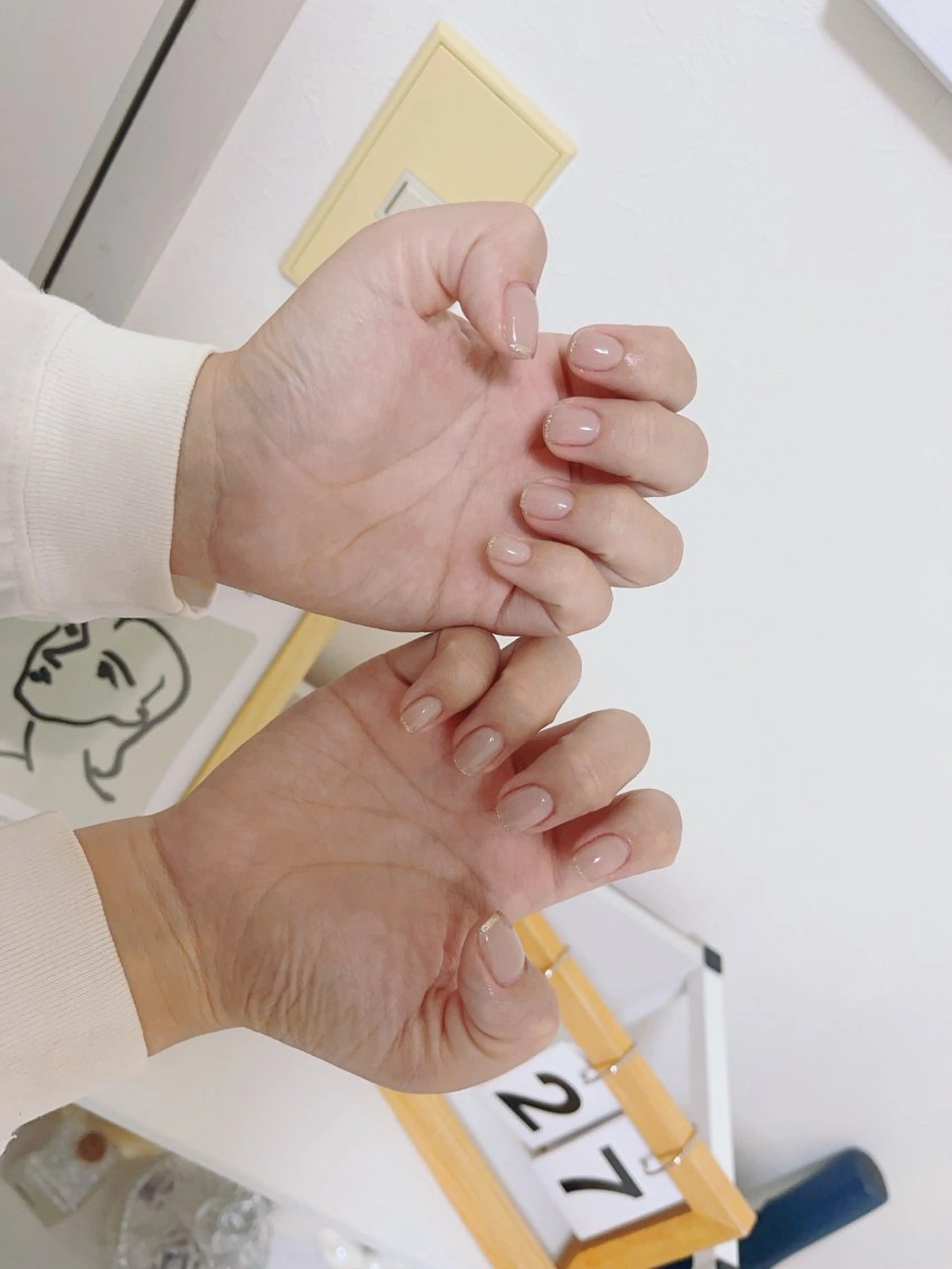 ネイル シンプルネイル ハンドネイル 長出し専門店🎀 HARO💕Nailのネイルデザイン