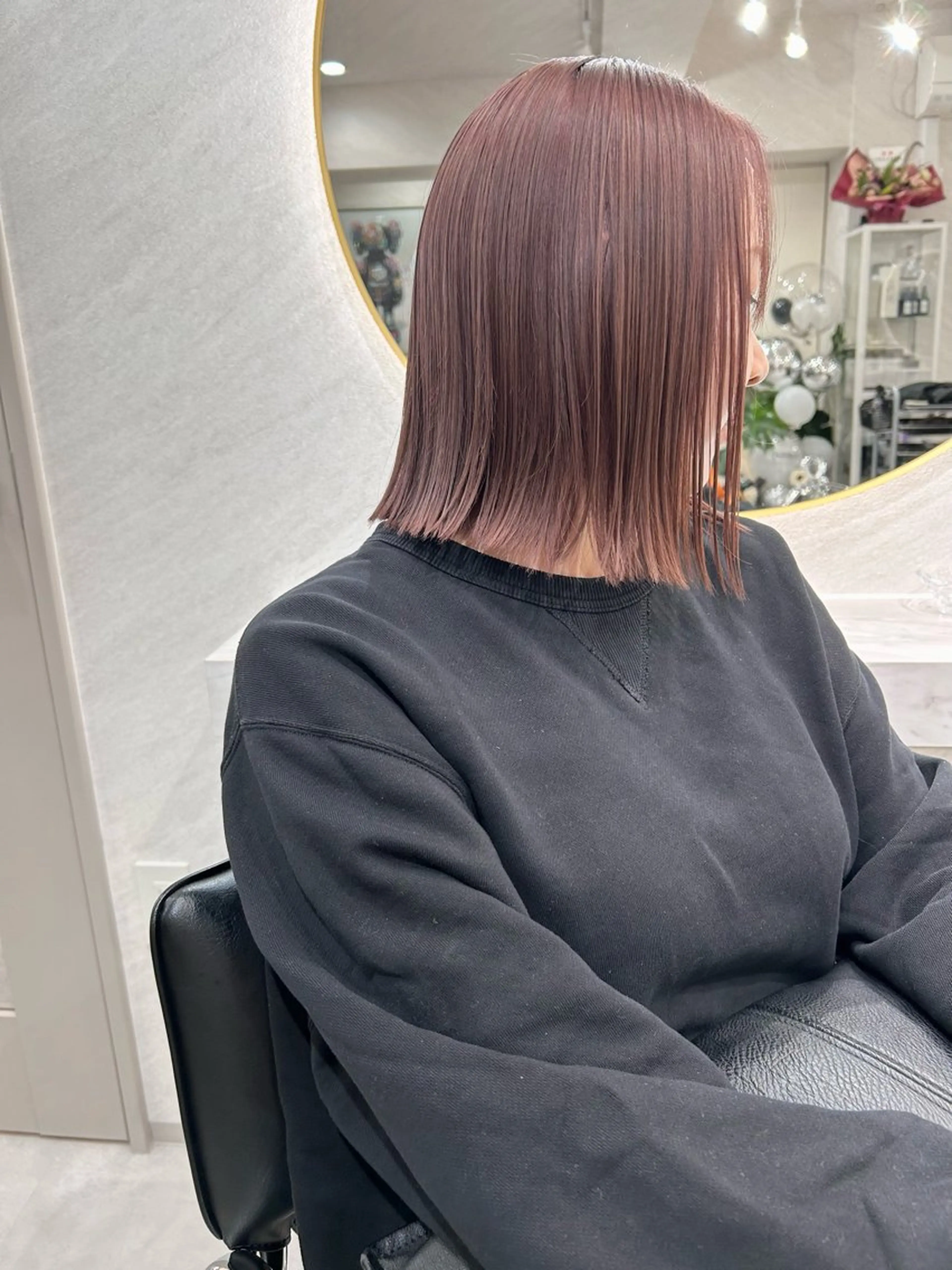 ミディアム カラー カット ヘアカラー 髪質改善will hairdesignのヘアスタイル