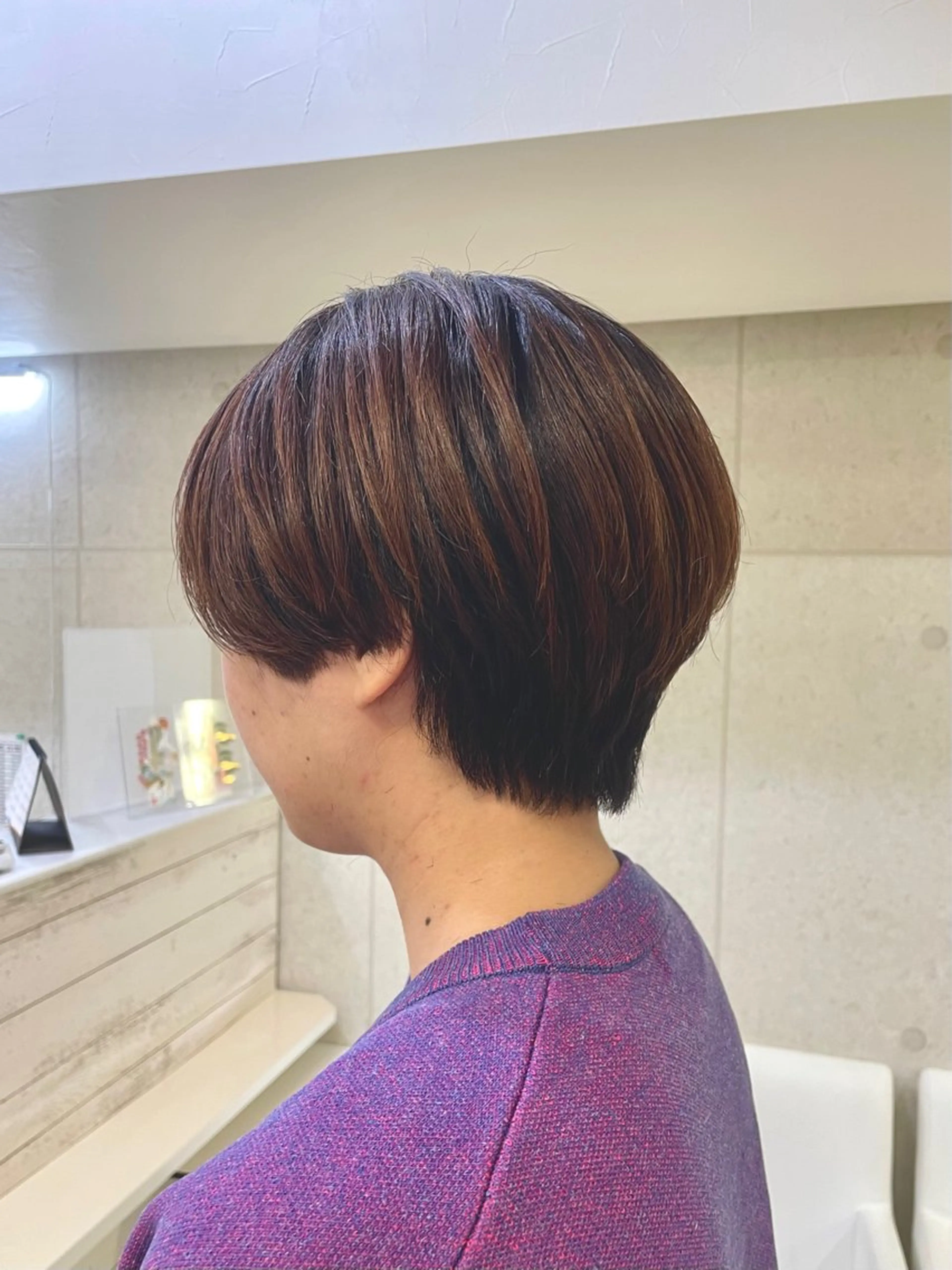 ショート カラー ショートヘア カット ヘッドスパ 簡単スタイリングヘア 💫ﾖｺﾊｼのヘアスタイル