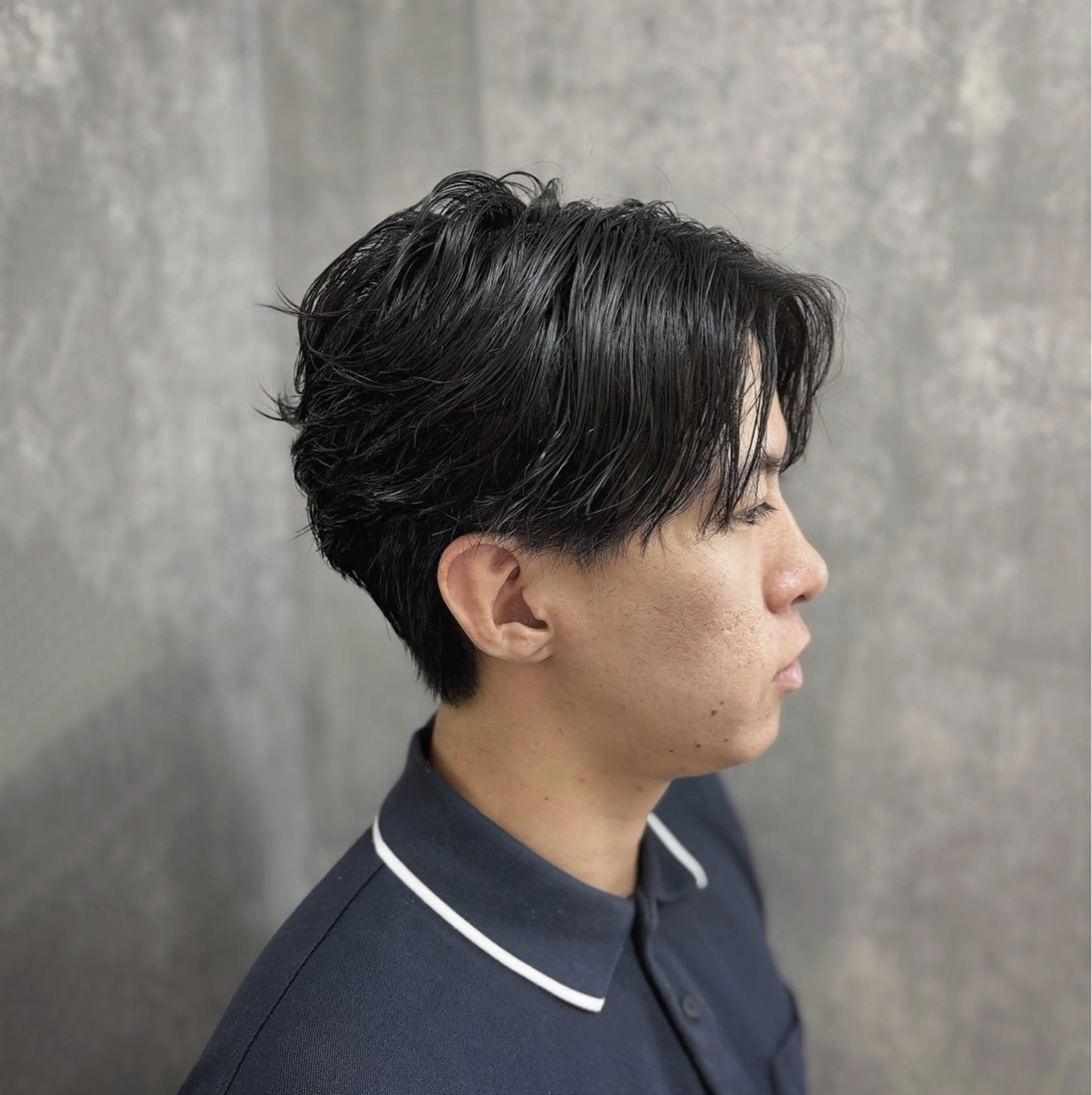 パーマ メンズ 百瀬 裕基のヘアスタイル
