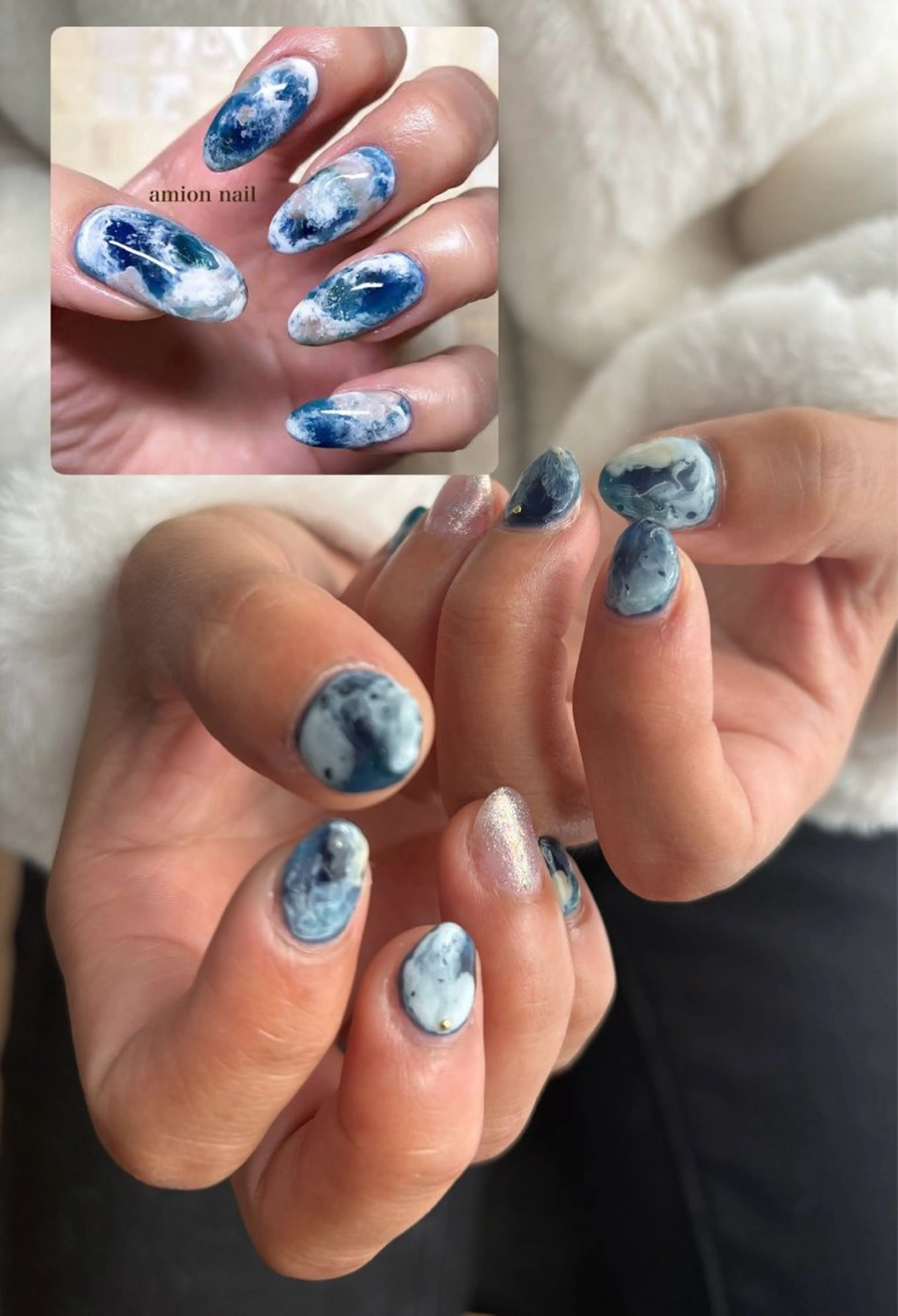 ネイル 持ち込み ニュアンスネイル ハンドネイル フットネイル sa ya...のネイルデザイン