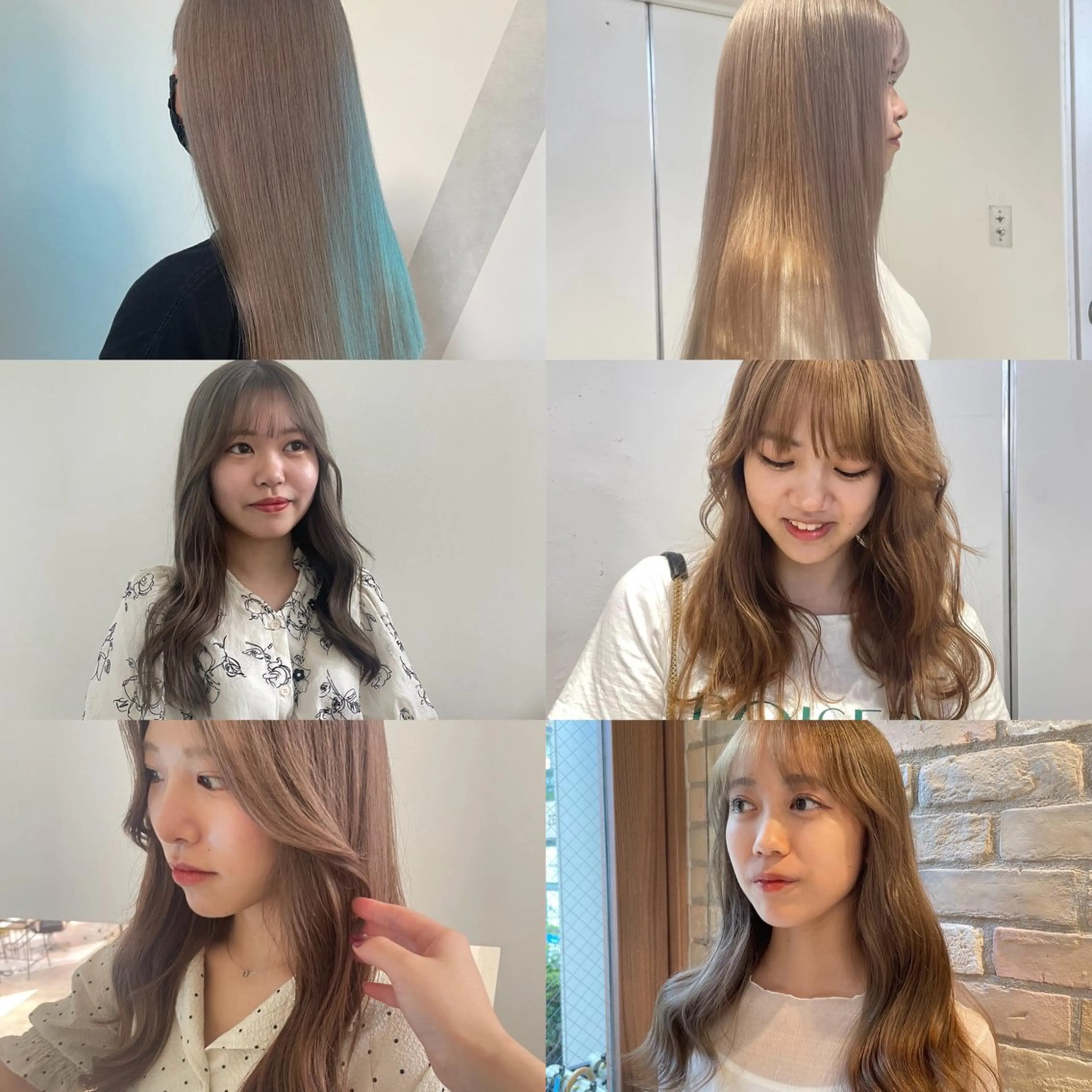 ロング カラー ハイトーンカラー ヘアカラー 🌟暖色系ハイトーン 🌟AIのヘアスタイル