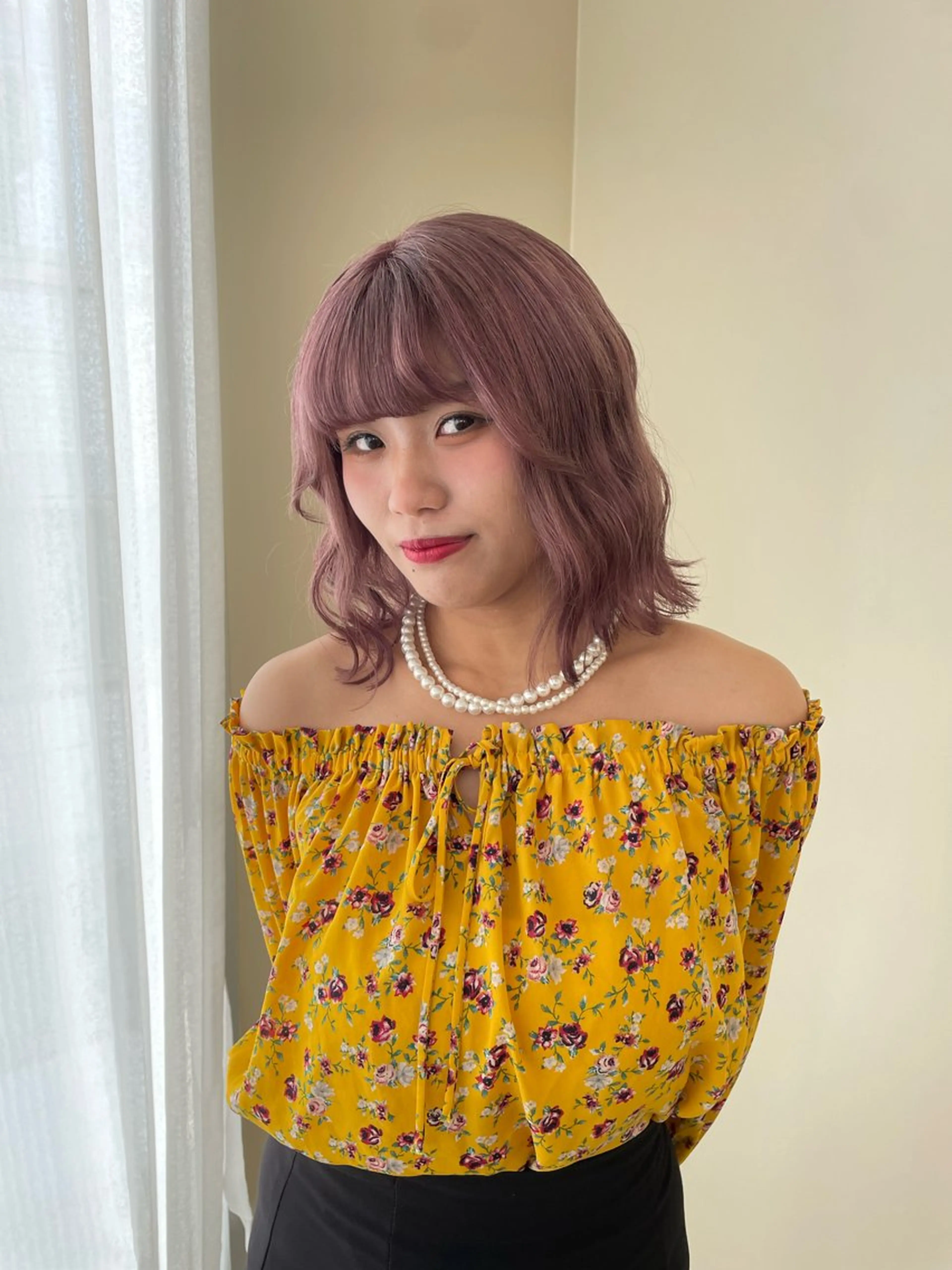 ミディアム カラー パーマモデル募集中/ はなのヘアスタイル