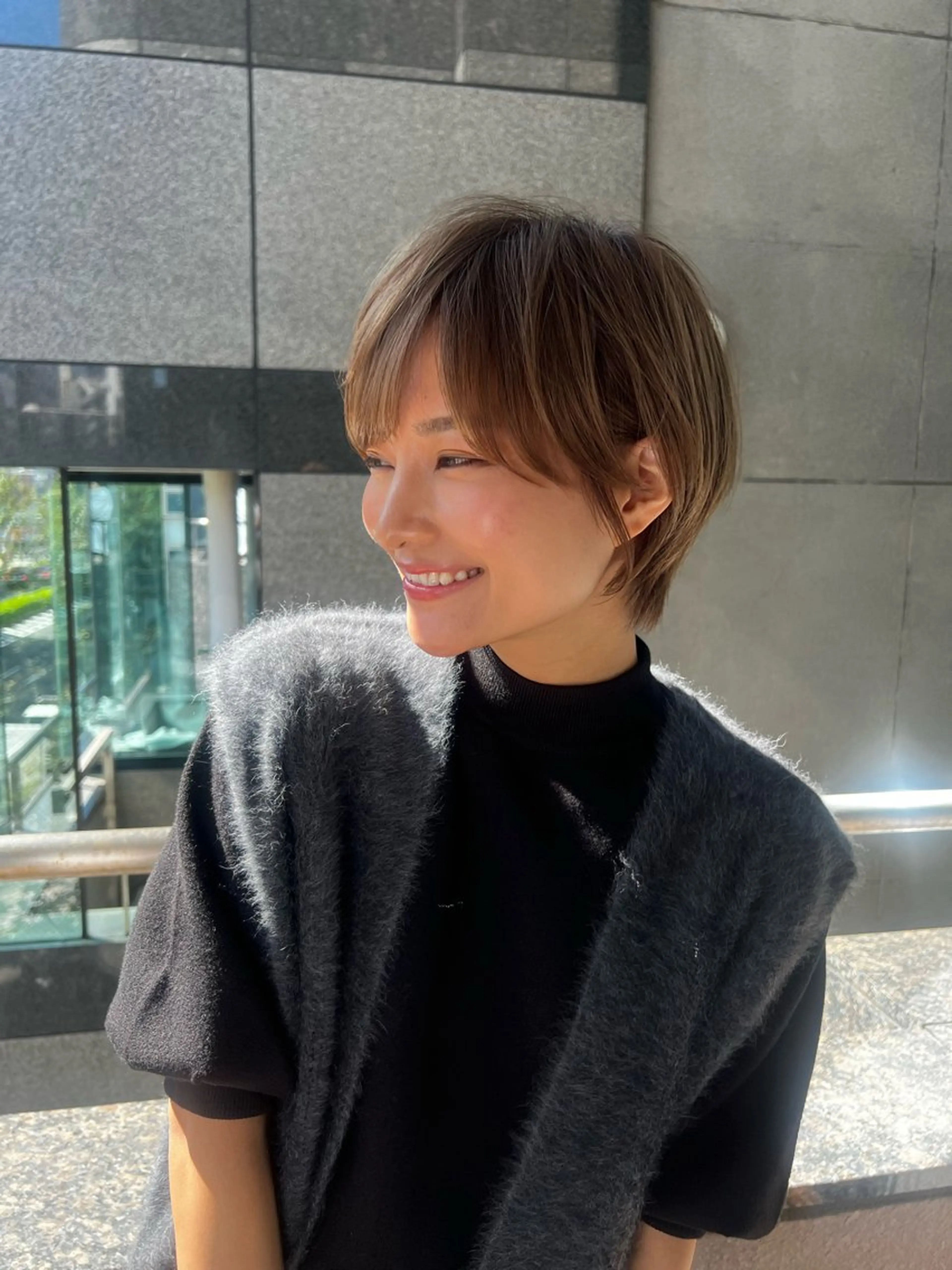 ショート 高島大登/顔周り /ミルクティーのヘアスタイル