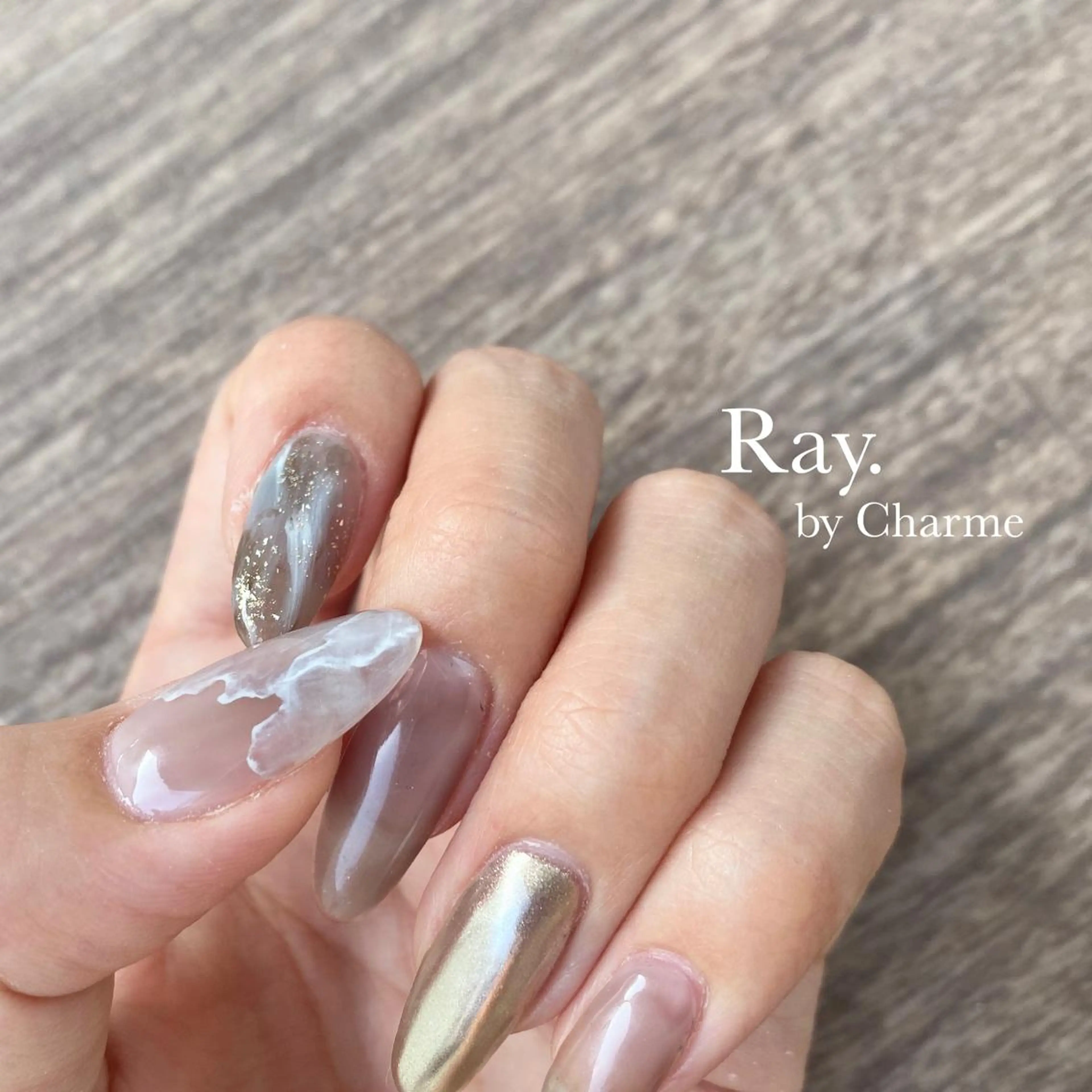 ネイル Ray. /綺麗目ニュアンスのネイルデザイン