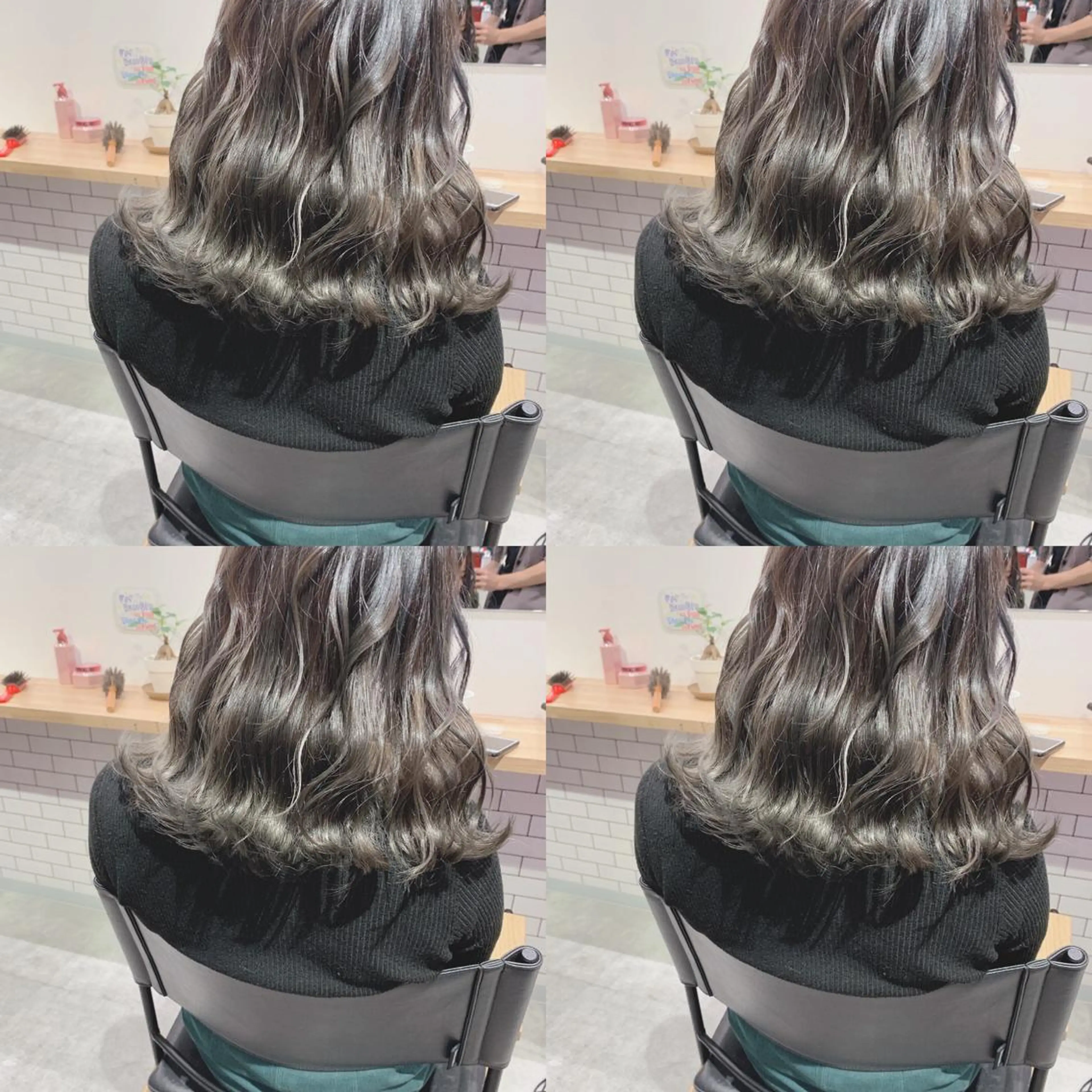 ミディアム ヘアカラー トリートメント Selene hair OSAKAのヘアスタイル