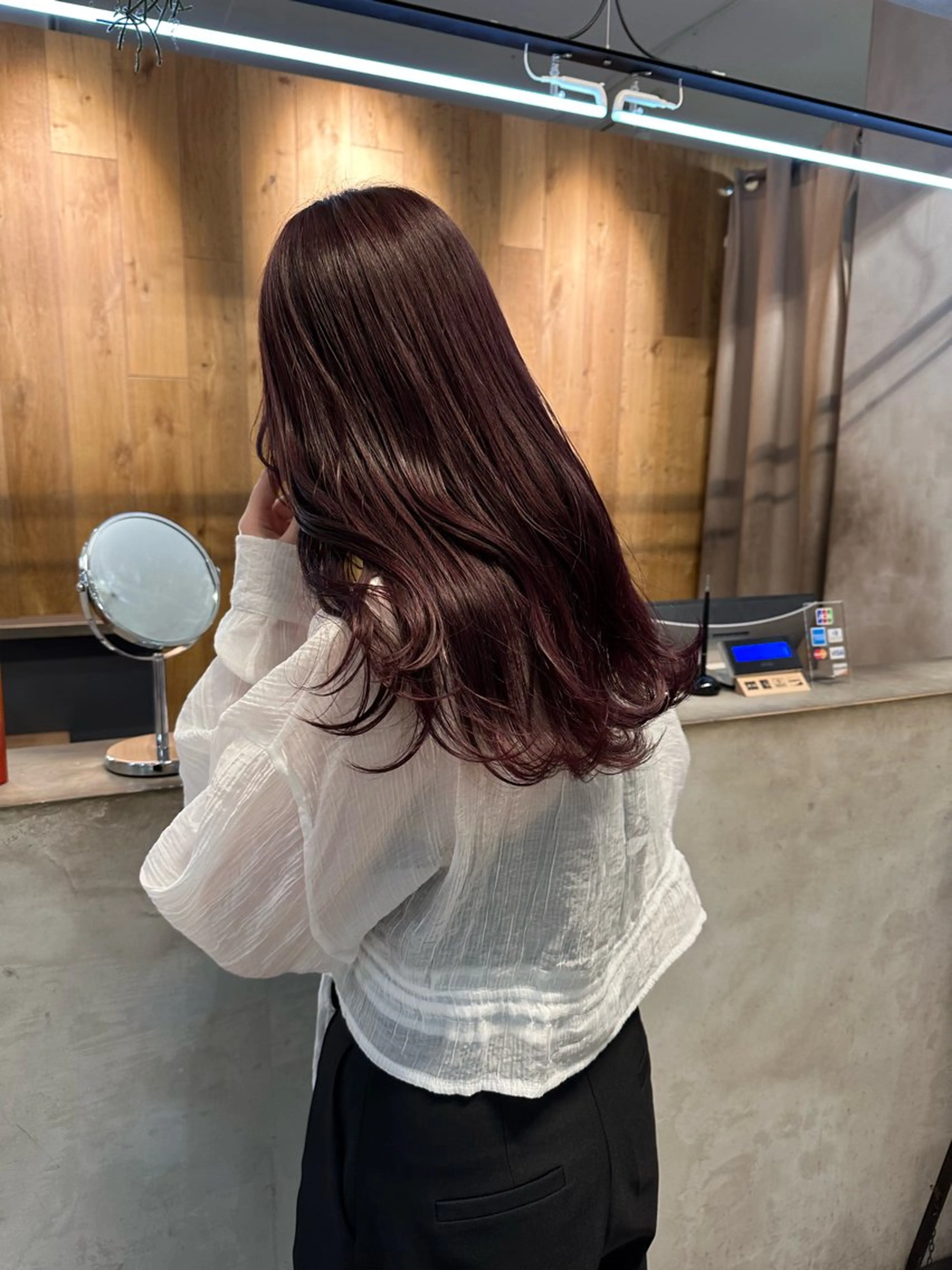 セミロング カラー REINA☁️透明感 カラー/ぷつっと♡のヘアスタイル