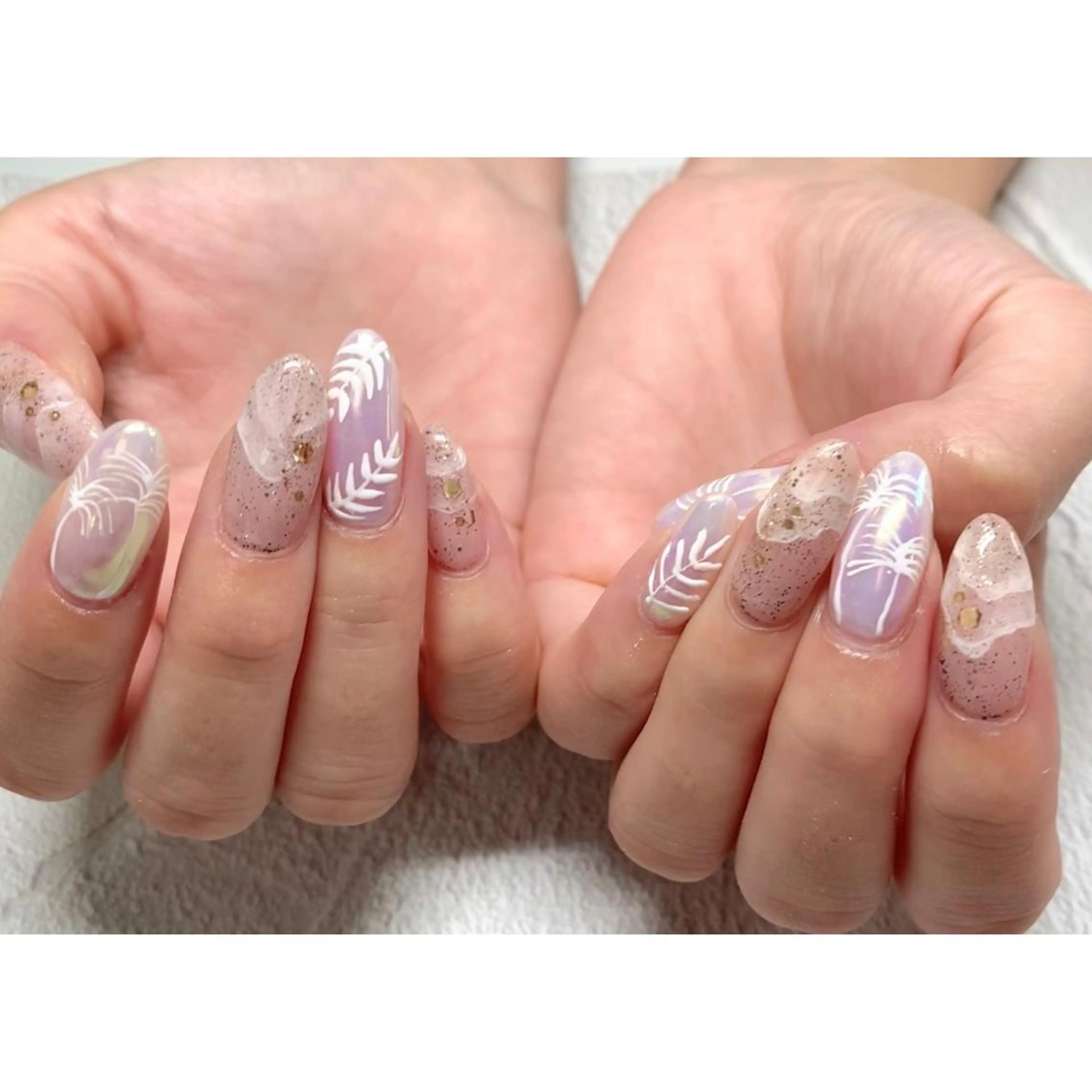 ネイル ジェルネイル ロングネイル ニュアンスネイル オフィスネイル パラジェル ハンドネイル clover nailのネイルデザイン