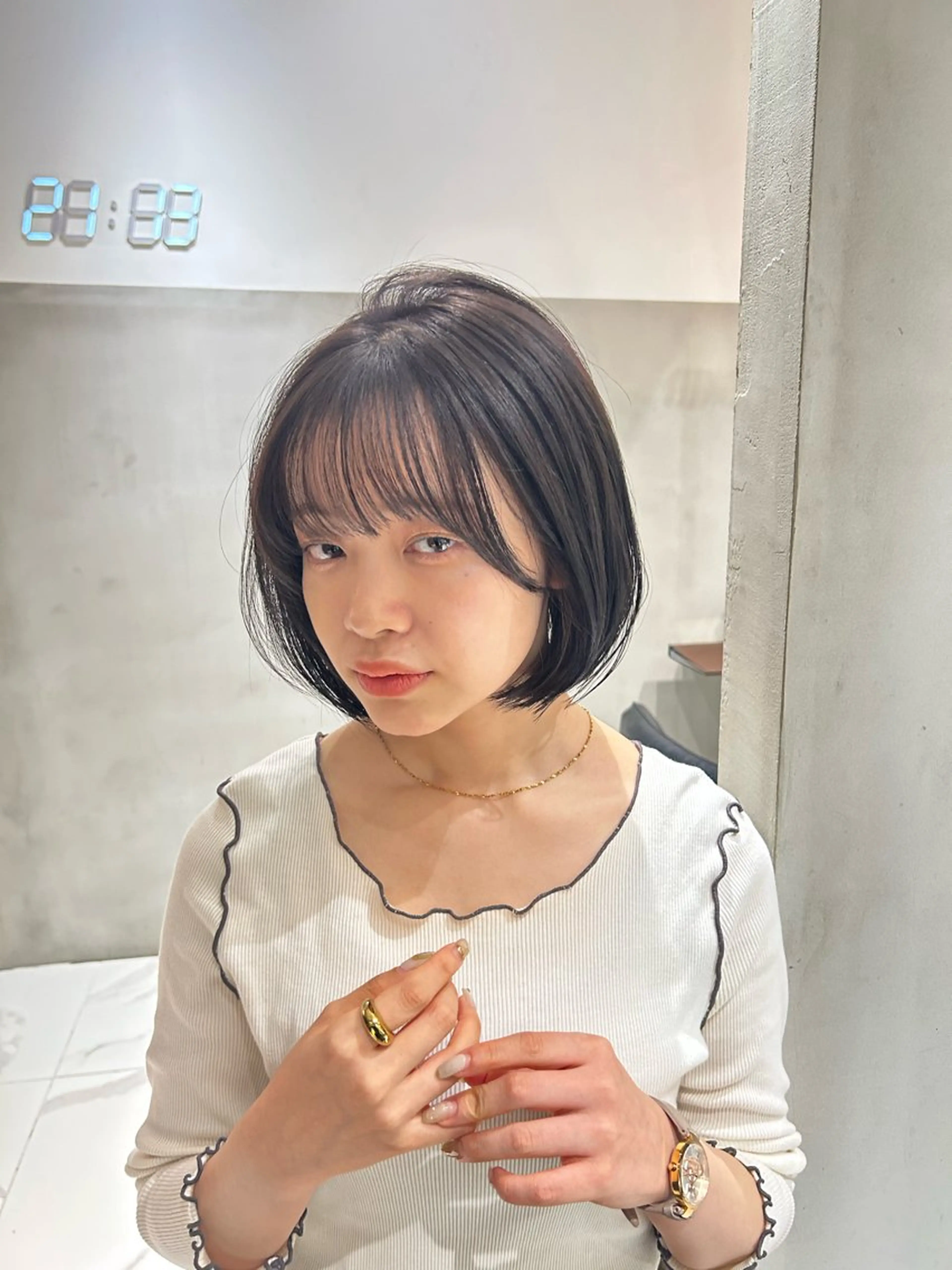 ショート ゆあ♡ 髪質改善×美髪矯正のヘアスタイル