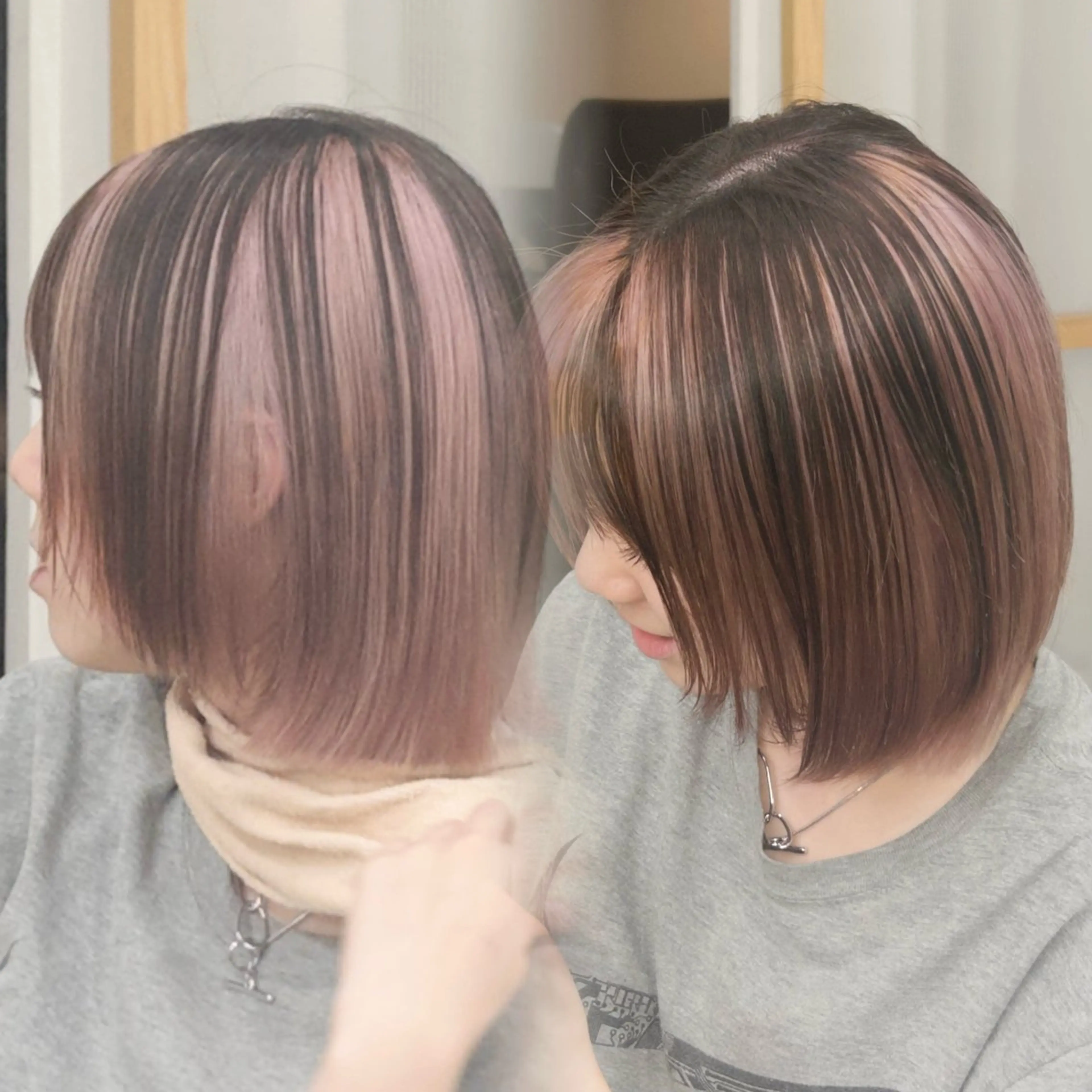 【 ポイントで可愛く🦩🩷】 インナーカラー ＋ 1stepトリートメントの写真