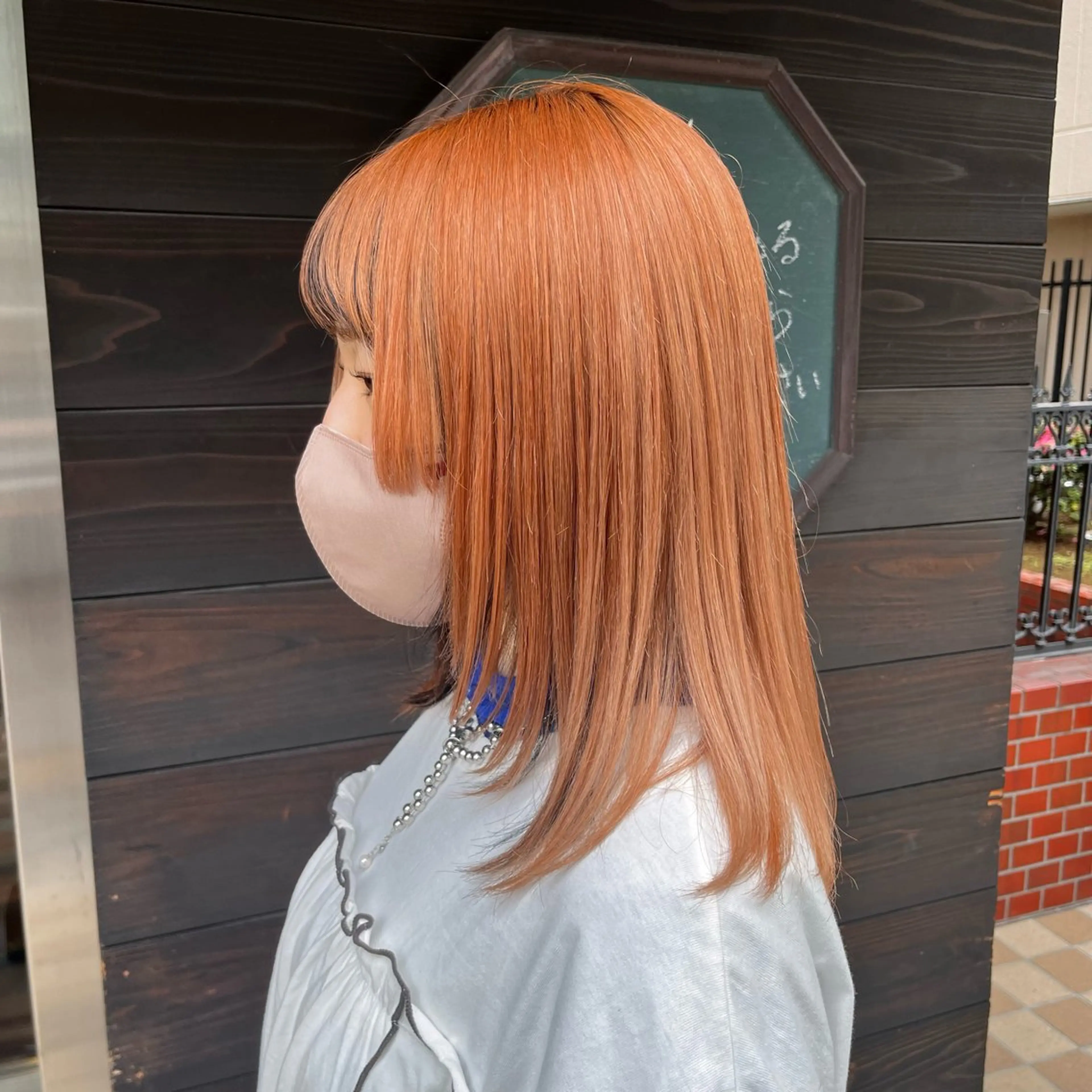 ミディアム ヘアカラー おくだ　りお /ハイトーンカラーのヘアスタイル