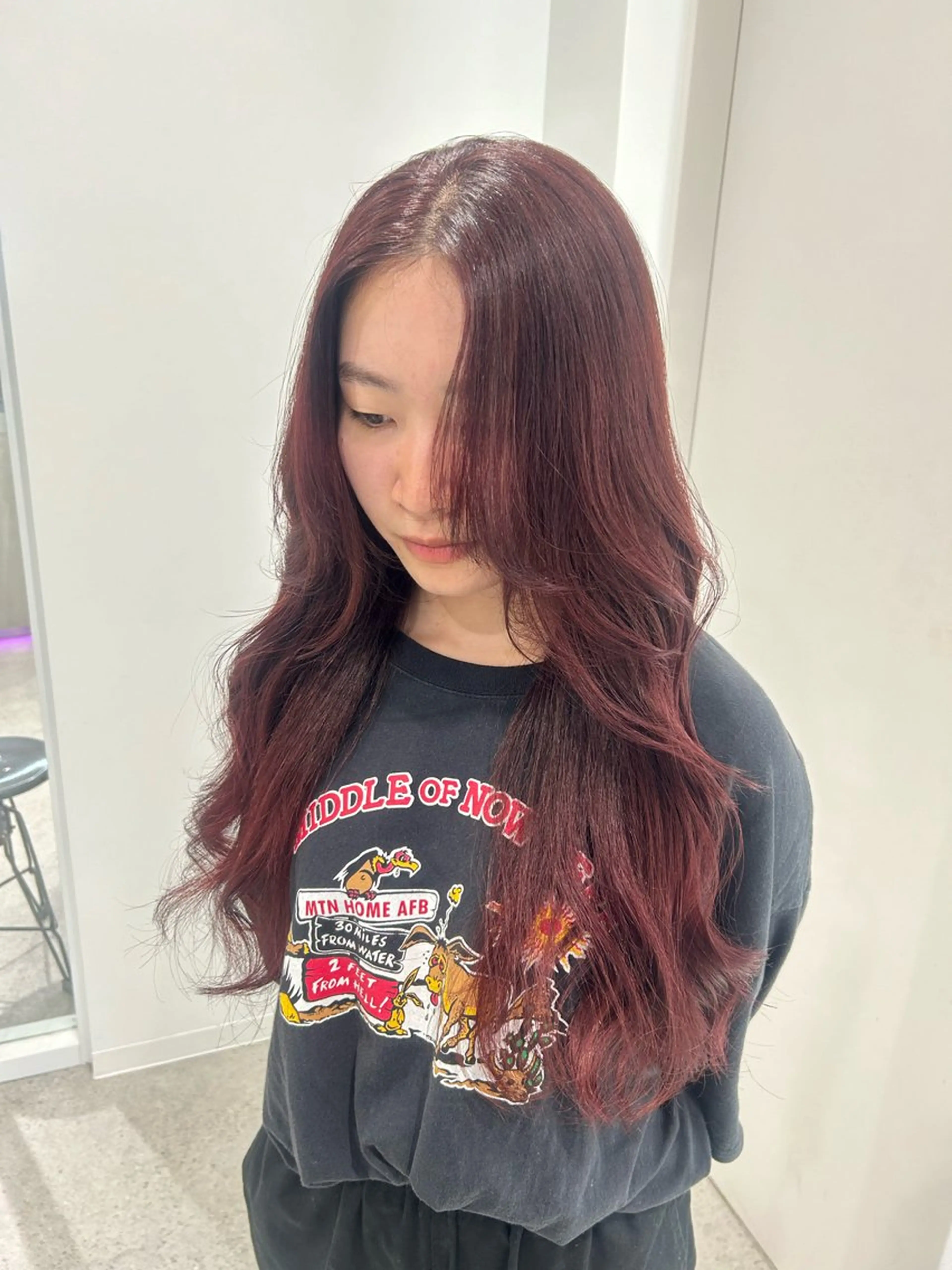 ロング カラー 愛結 暖色カラー🎀🩰のヘアスタイル