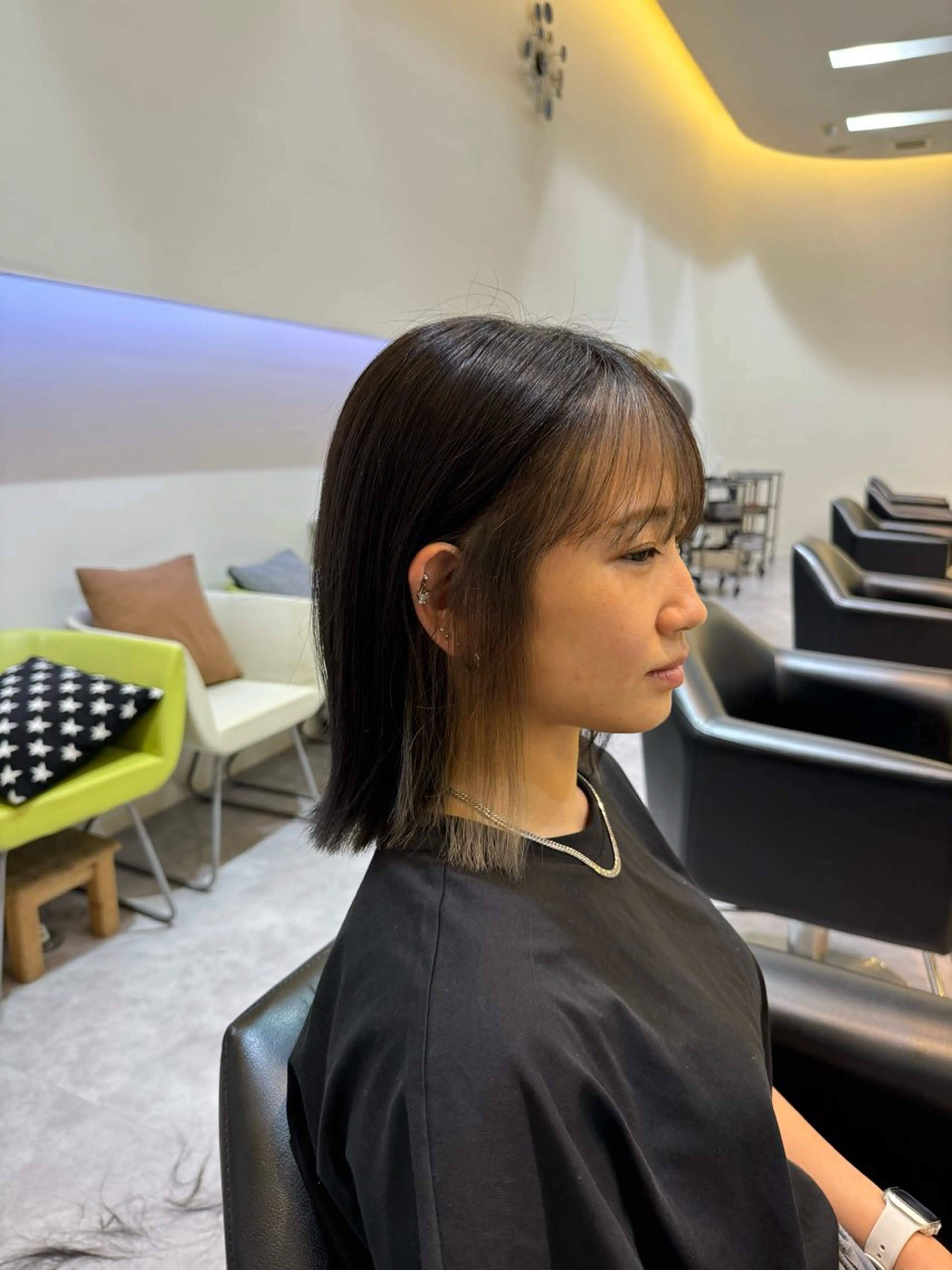 ミディアム 明井 准弥のヘアスタイル