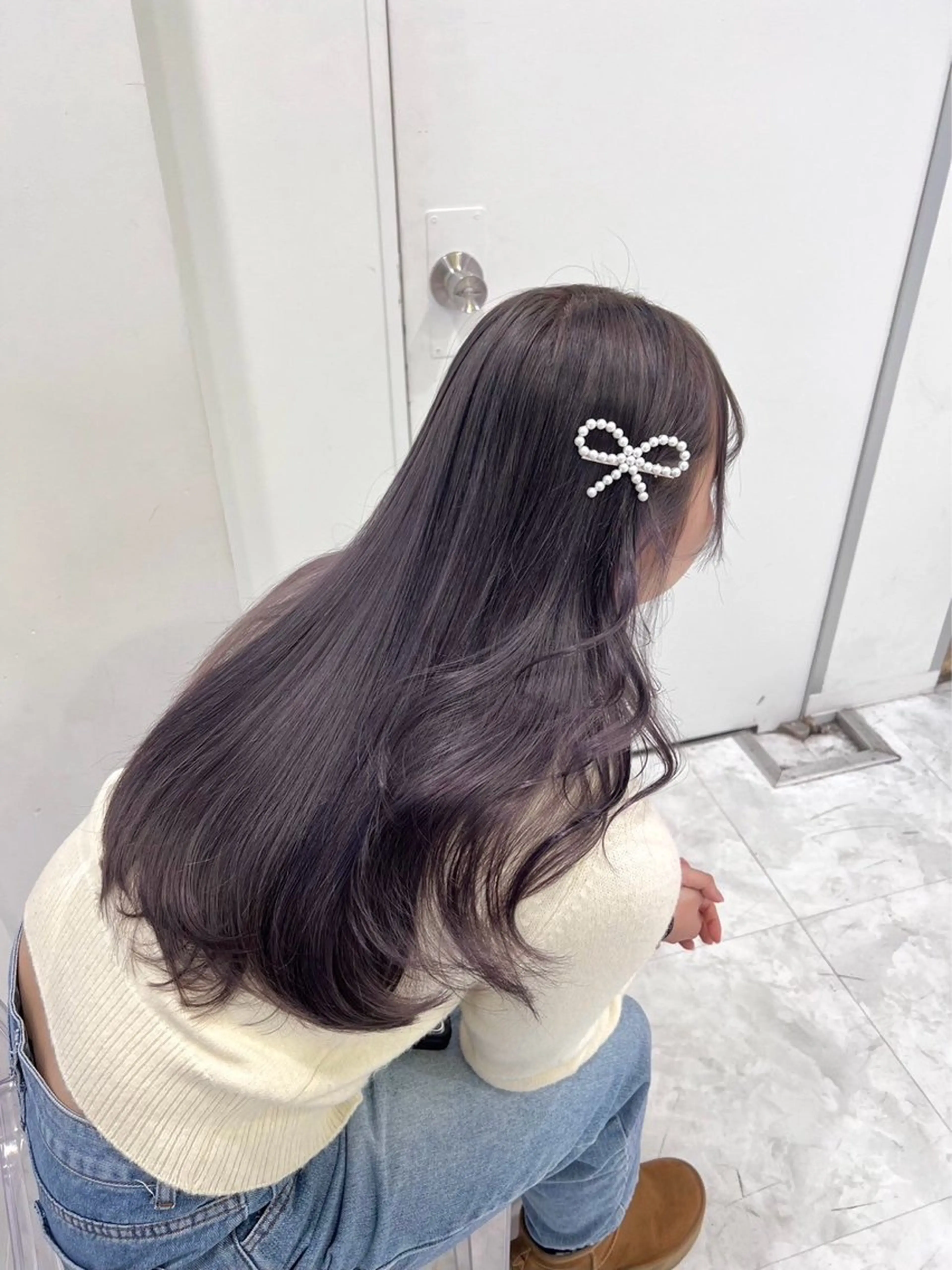 ロング ヘアカラー トリートメント 🤍透明感カラー🤍 MANAのヘアスタイル
