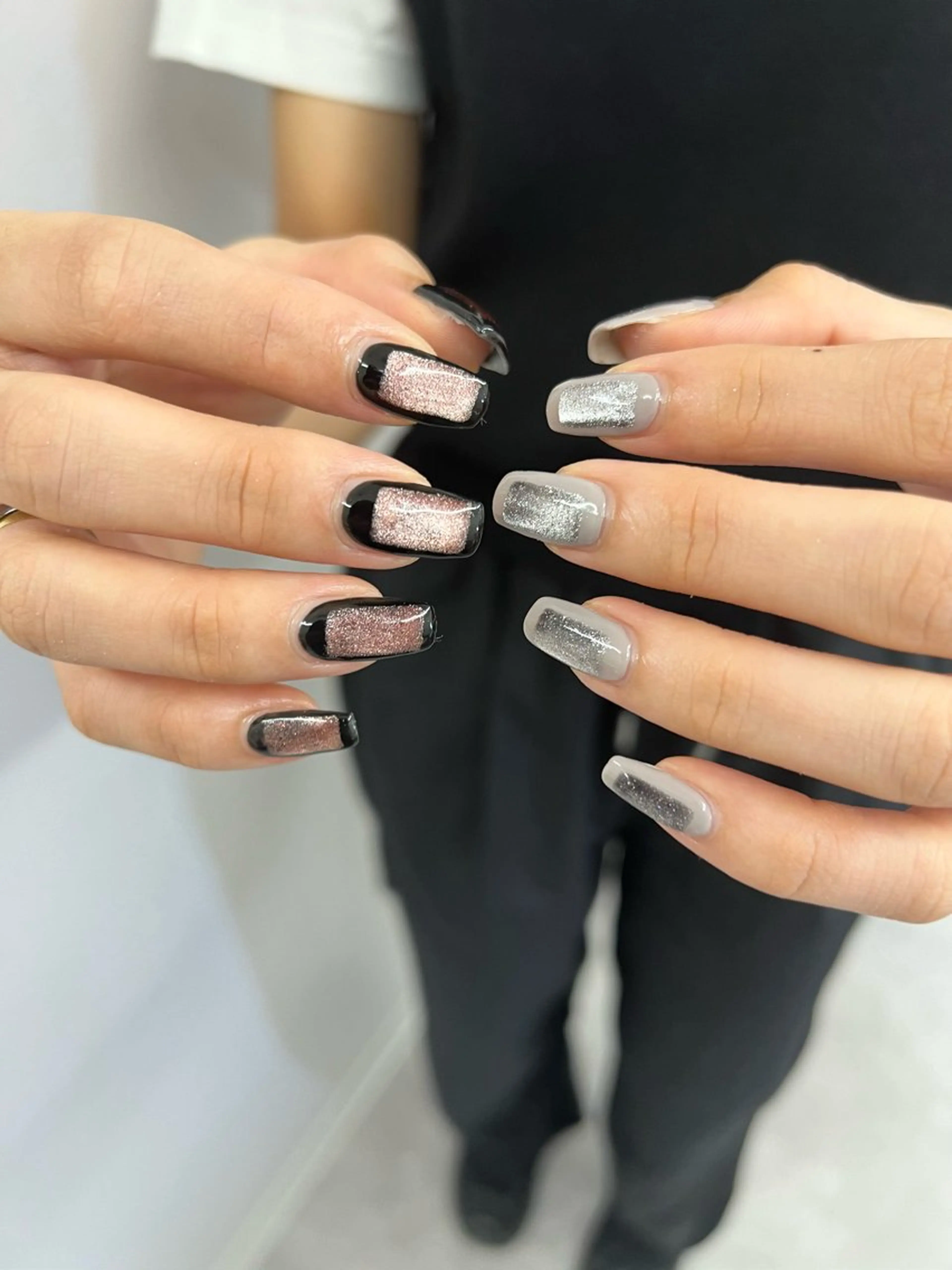 ネイル ジェルネイル 韓国ネイル マグネットネイル ニュアンスネイル ワンカラーネイル ハンドネイル ハンドケア Bana_ Nailのネイルデザイン