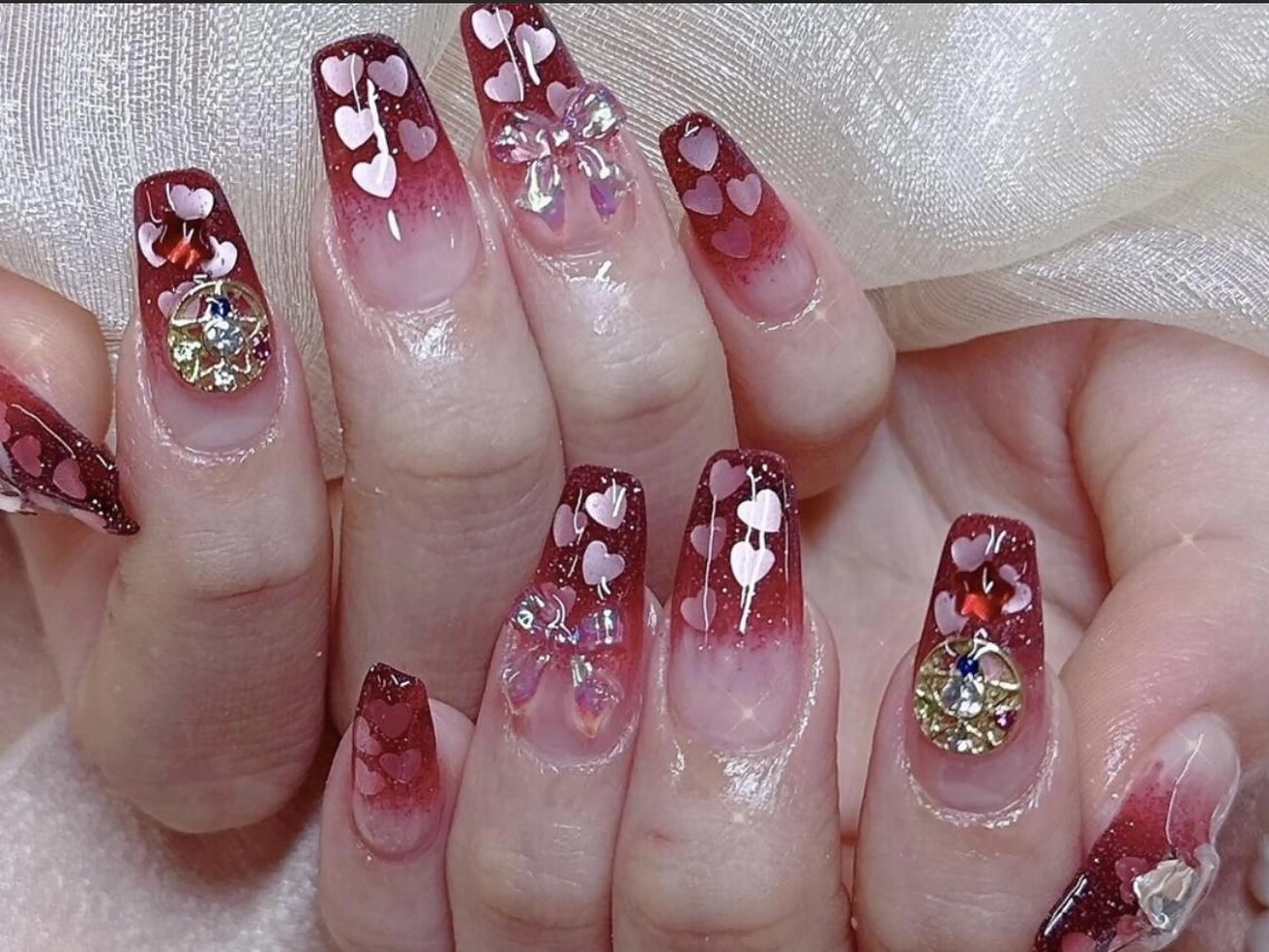 ネイル 🎀彩羽チップ 長さだし専門🎀のネイルデザイン