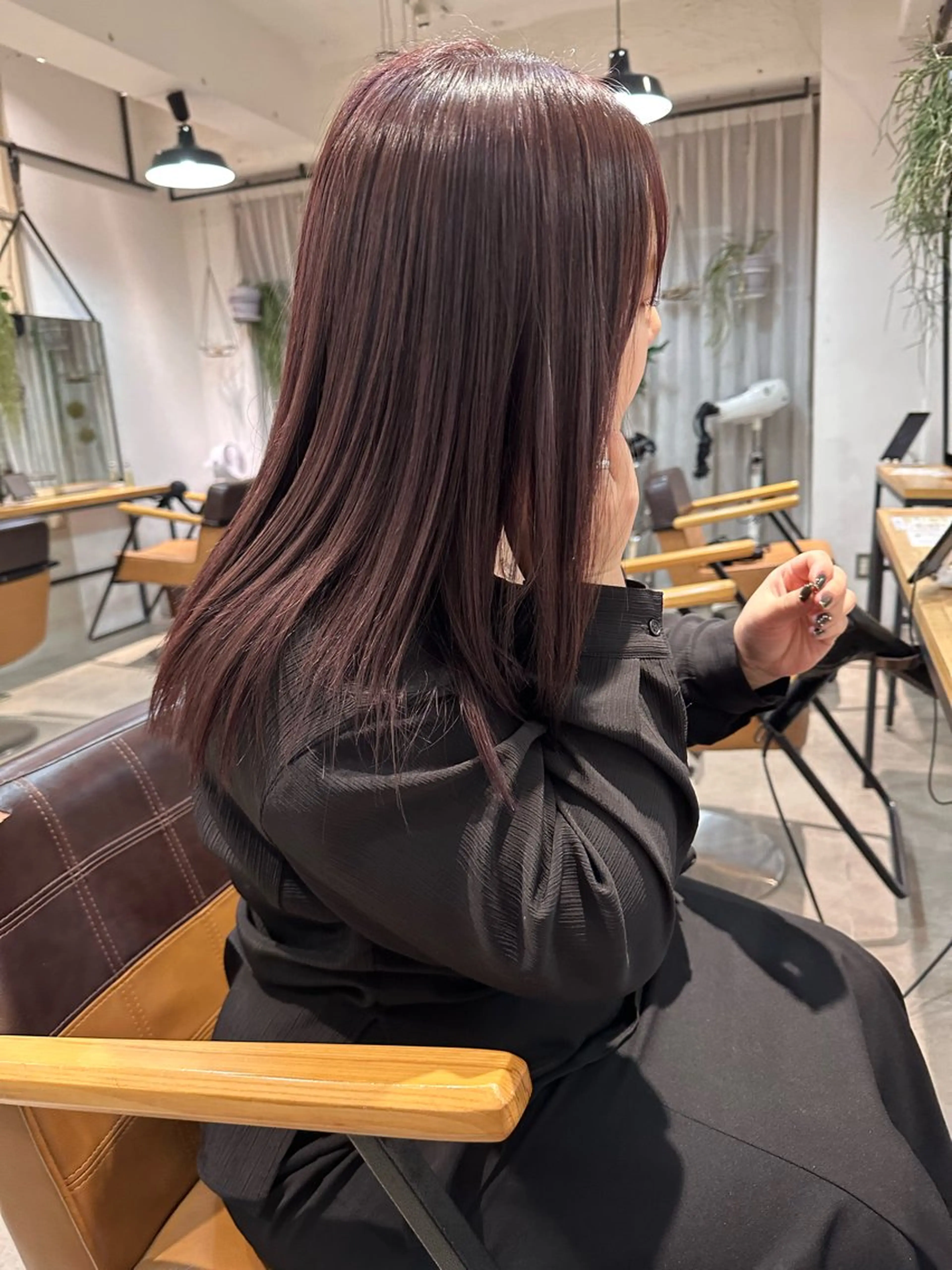 ミディアム カラー REINA☁️透明感 カラー/ぷつっと♡のヘアスタイル