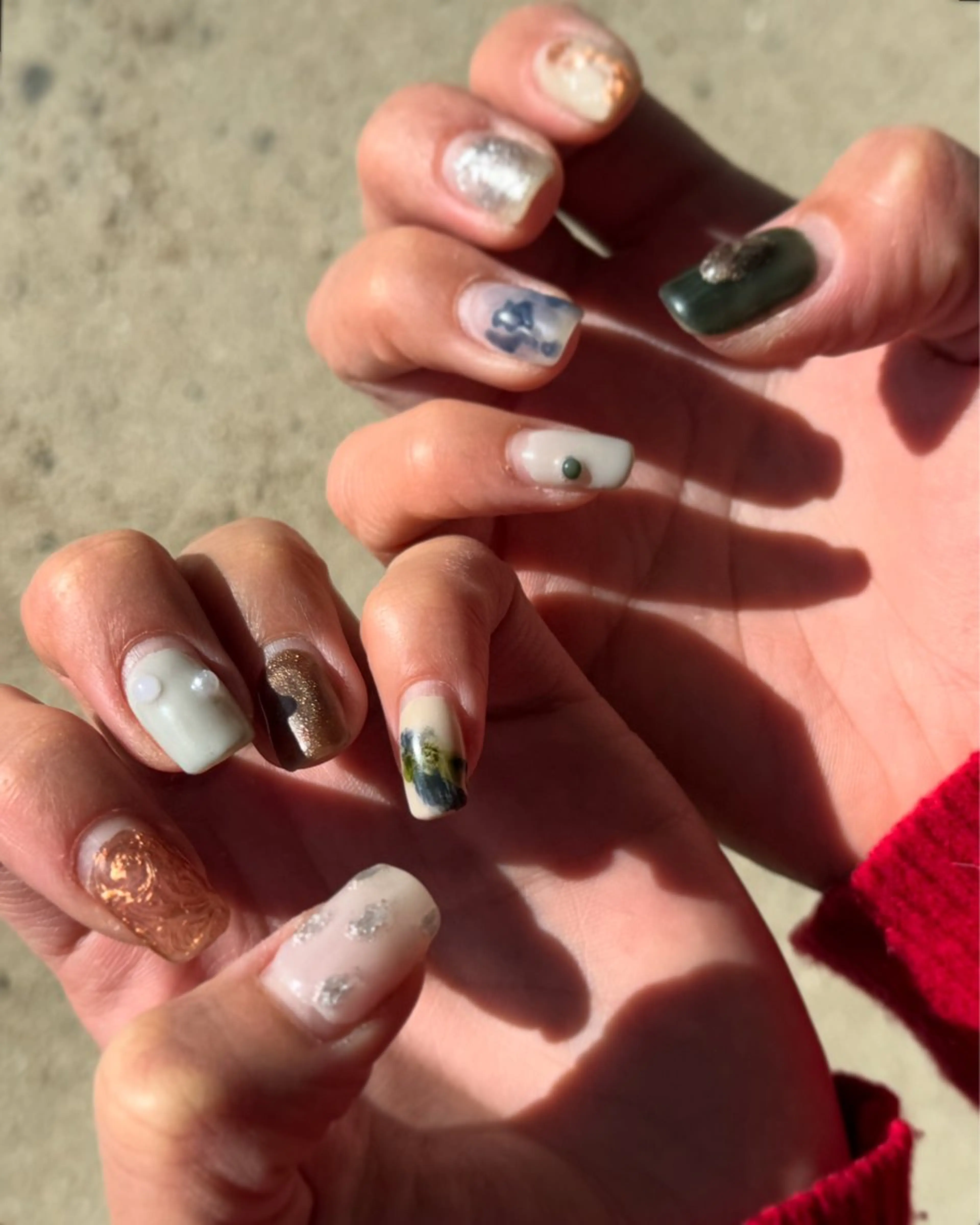 ネイル アートネイル ハンドネイル Aura nailのネイルデザイン