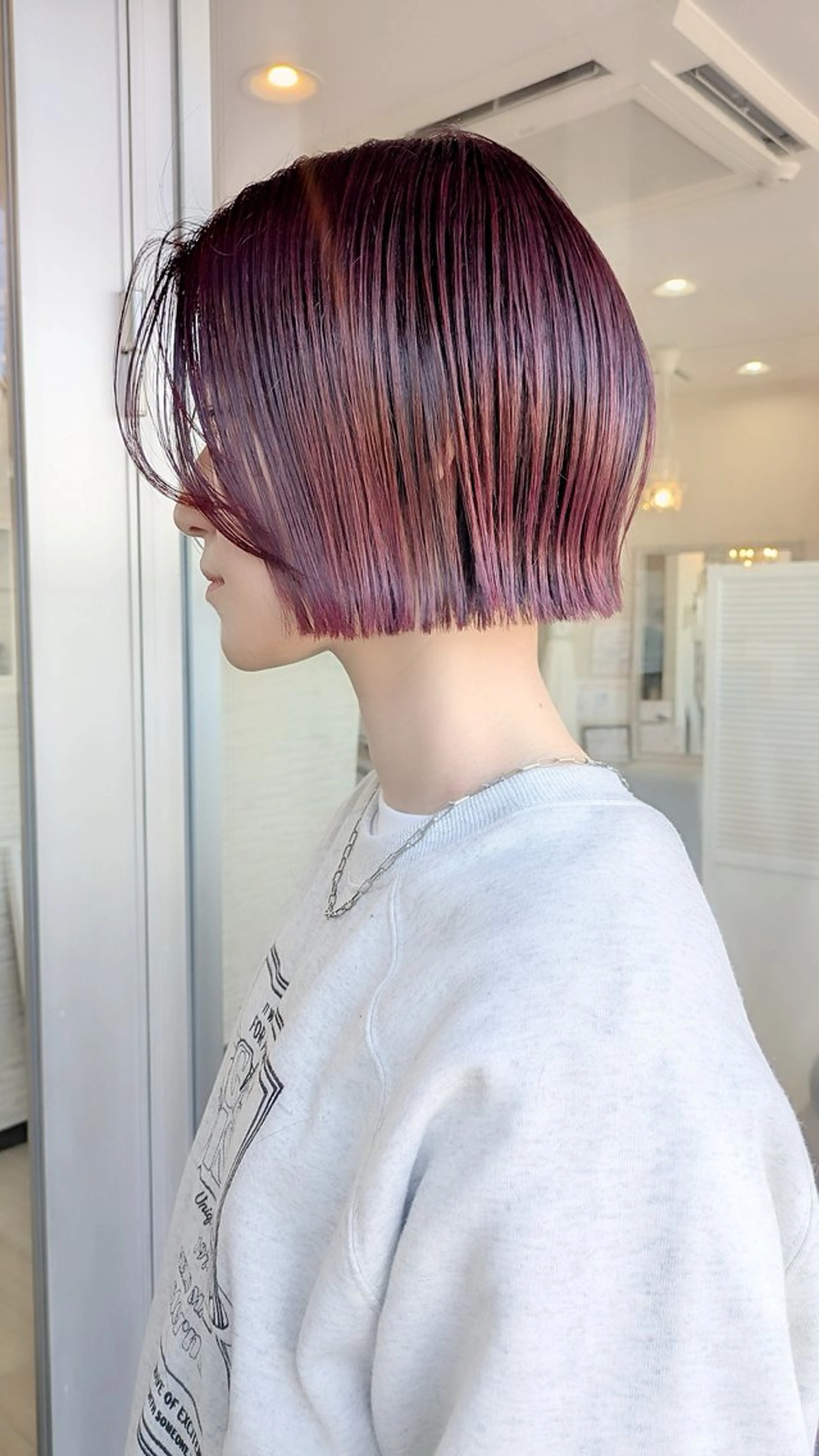 ショート 切りっぱなしボブ ボブ grazie JAPANのヘアスタイル