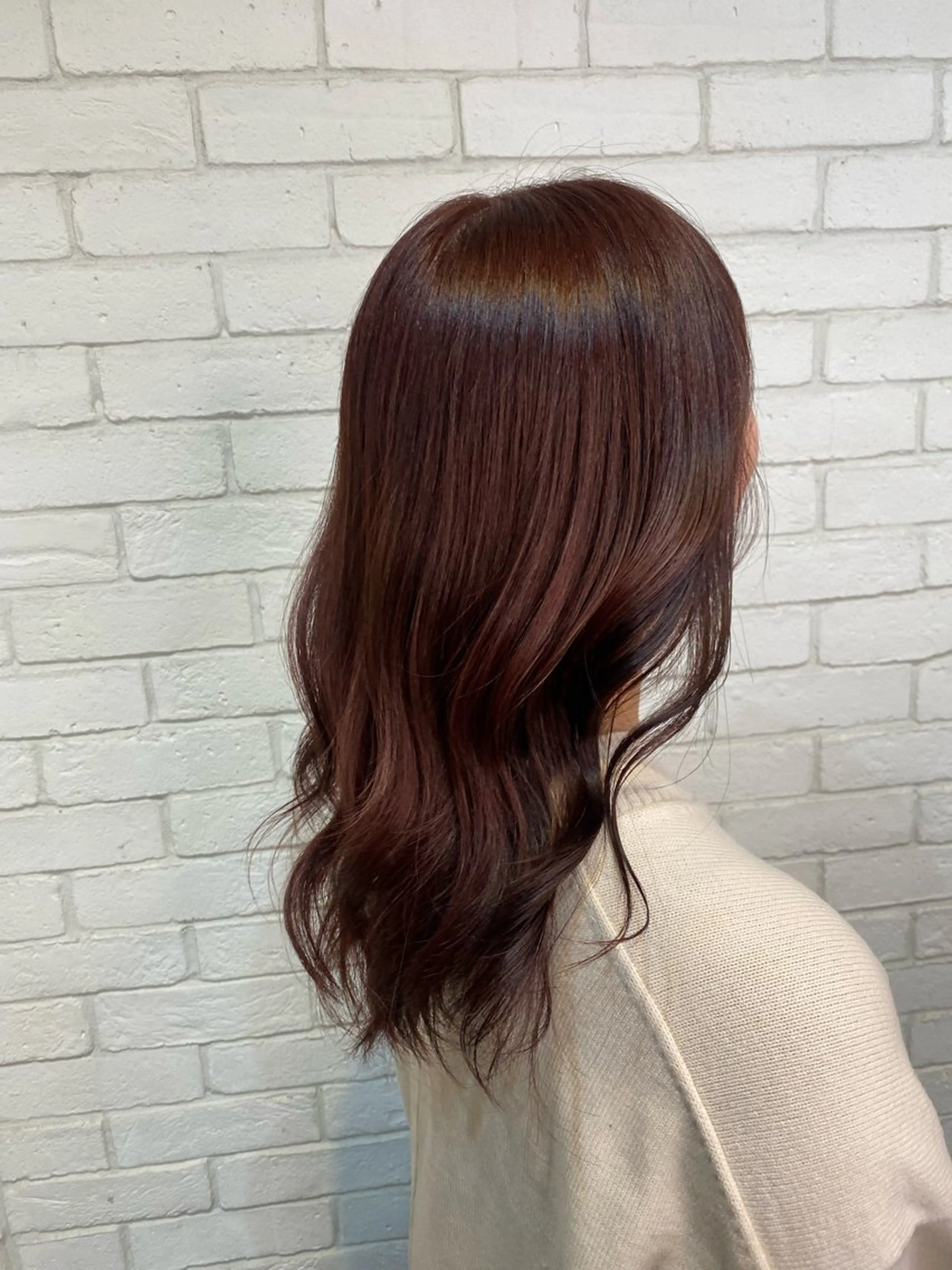 セミロング カラー ヘアカラー トリートメント ヨシダ フミノリのヘアスタイル