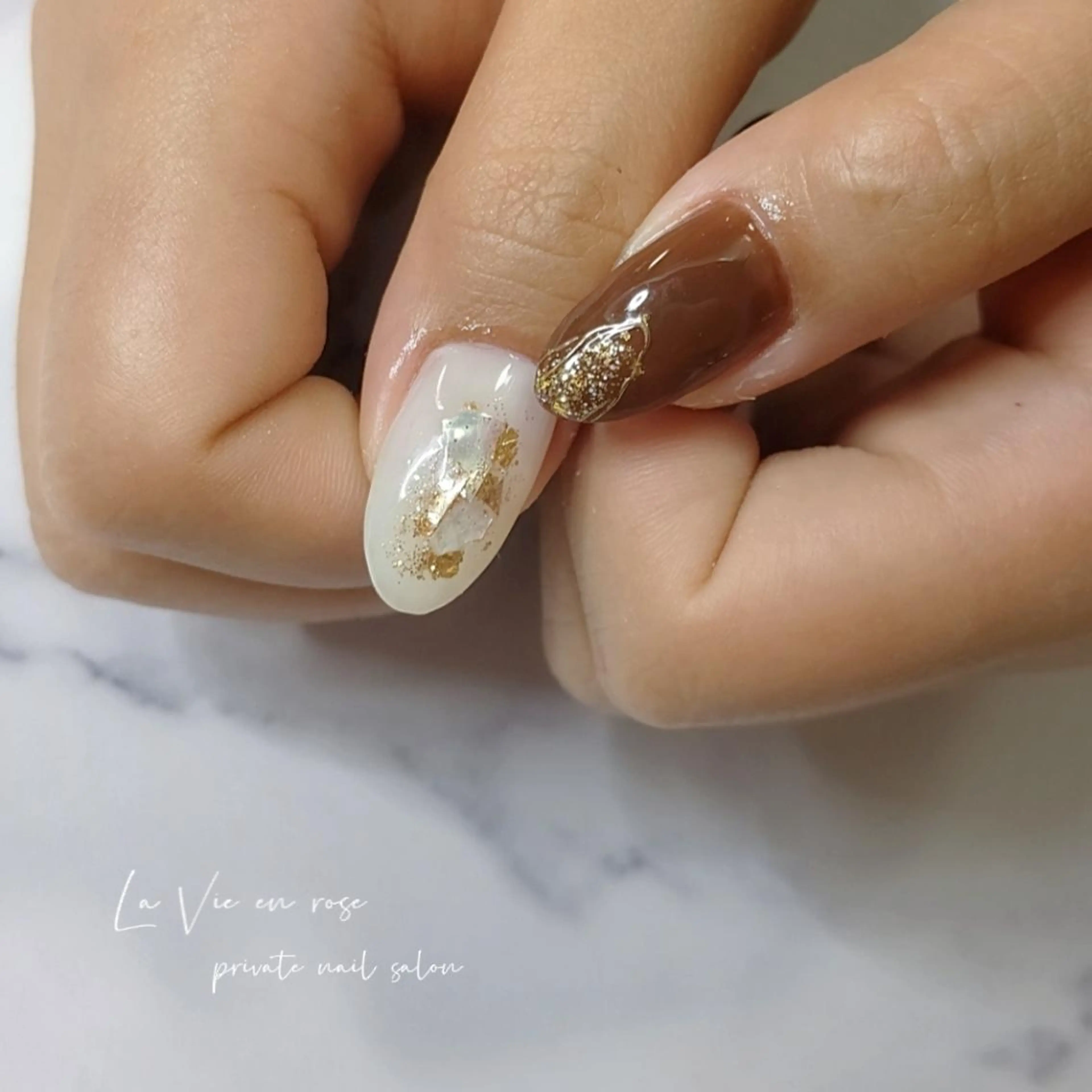 ネイル ラヴィアン ローズのネイルデザイン