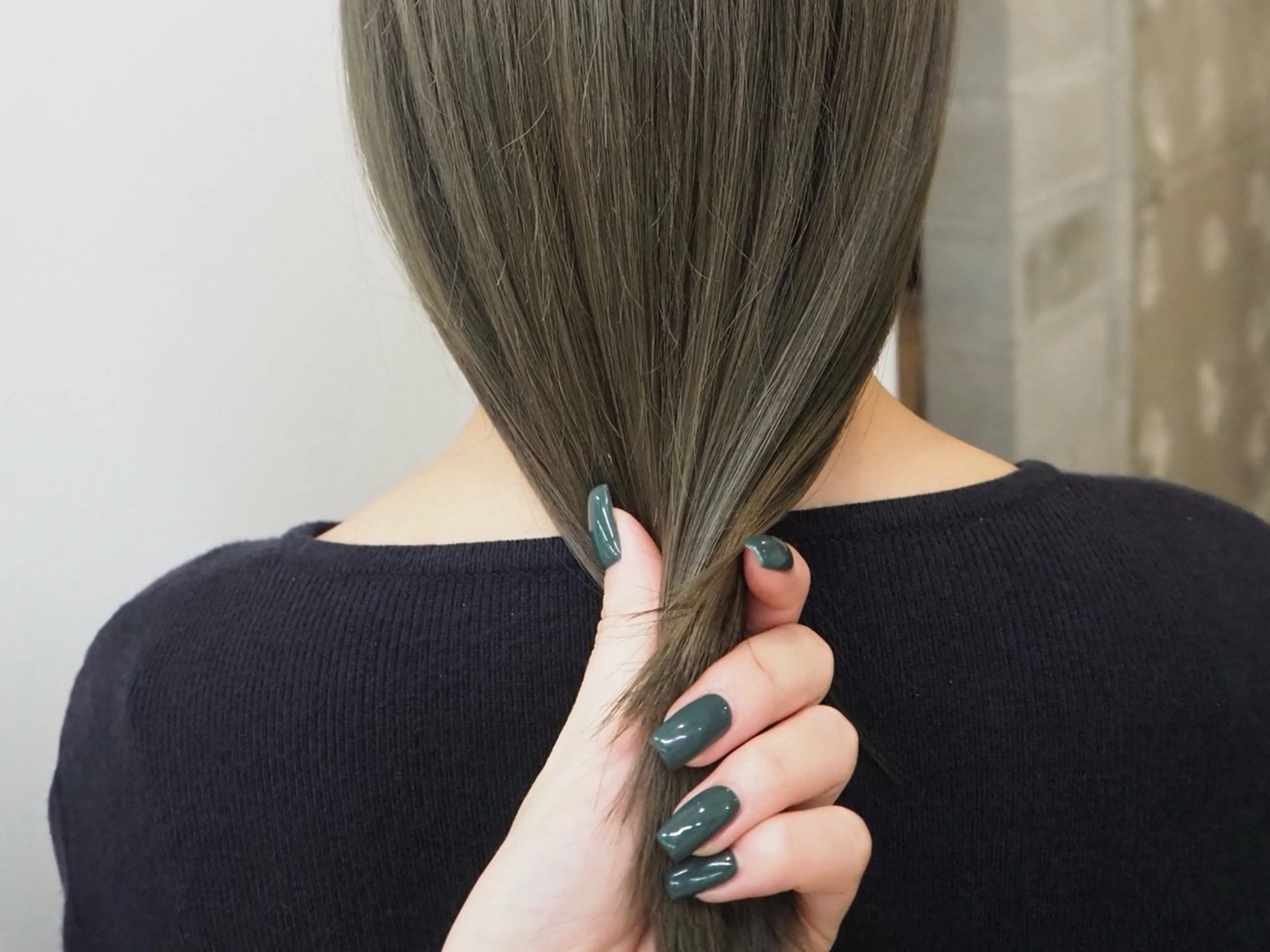 【U24/学生限定】オリーブ系カラー（ワンメイクカラー）+2stepトリートメント🍀の写真